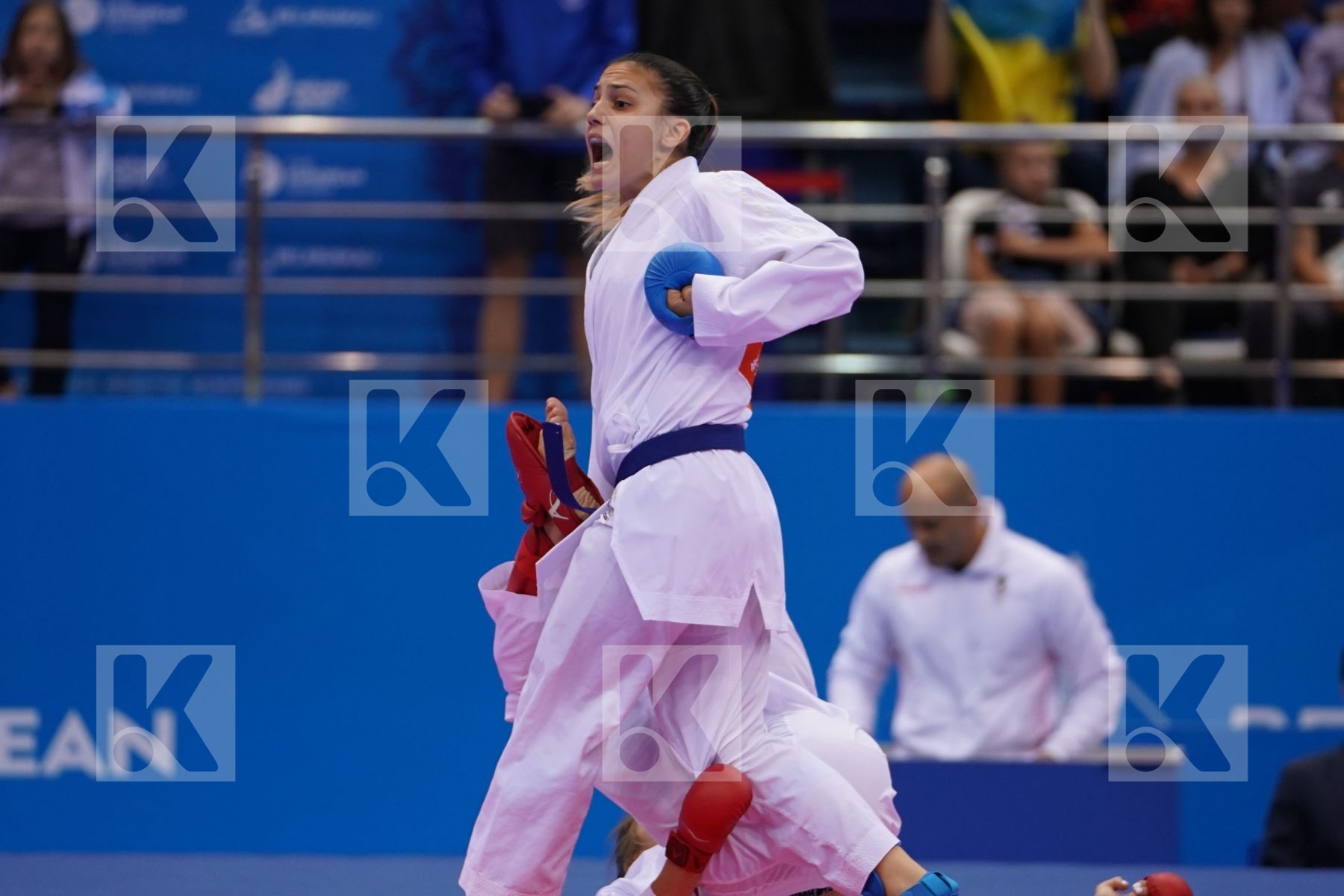 TERLIUGA ANZHELIKA (UKRAINE) Vs GORANOVA IVET (BULGARIA) in Senior Kumite -55 Kg - Final Bout
