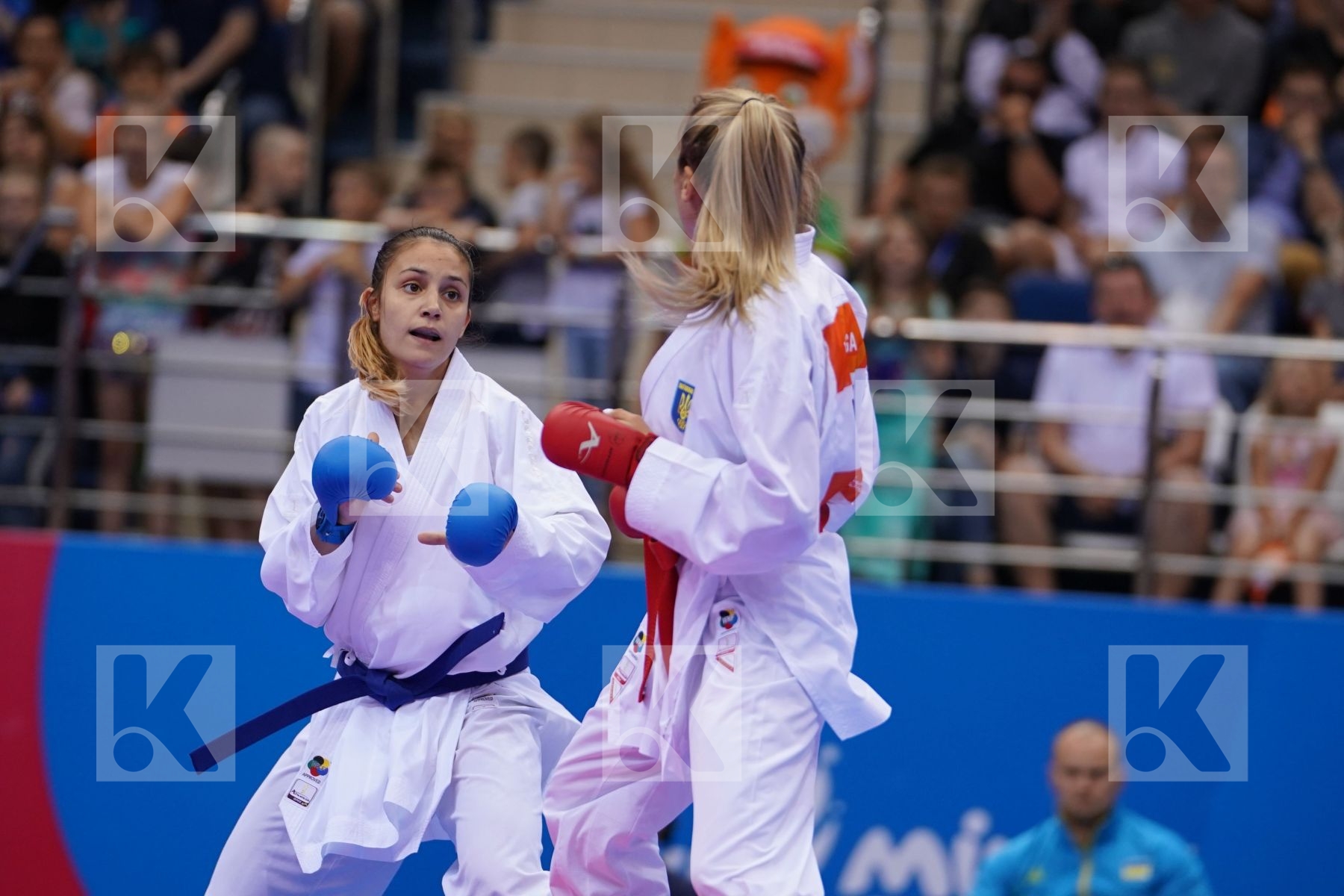 TERLIUGA ANZHELIKA (UKRAINE) Vs GORANOVA IVET (BULGARIA) in Senior Kumite -55 Kg - Final Bout