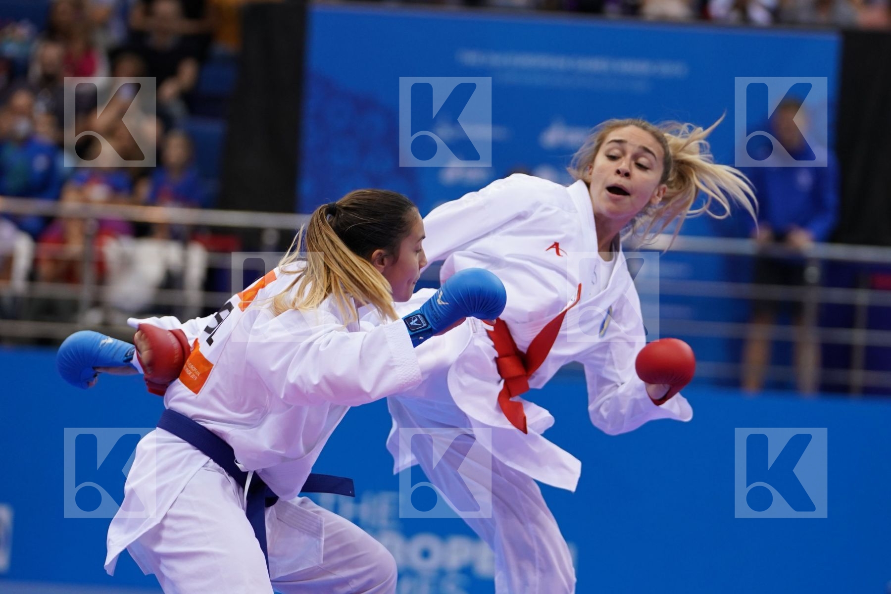 TERLIUGA ANZHELIKA (UKRAINE) Vs GORANOVA IVET (BULGARIA) in Senior Kumite -55 Kg - Final Bout