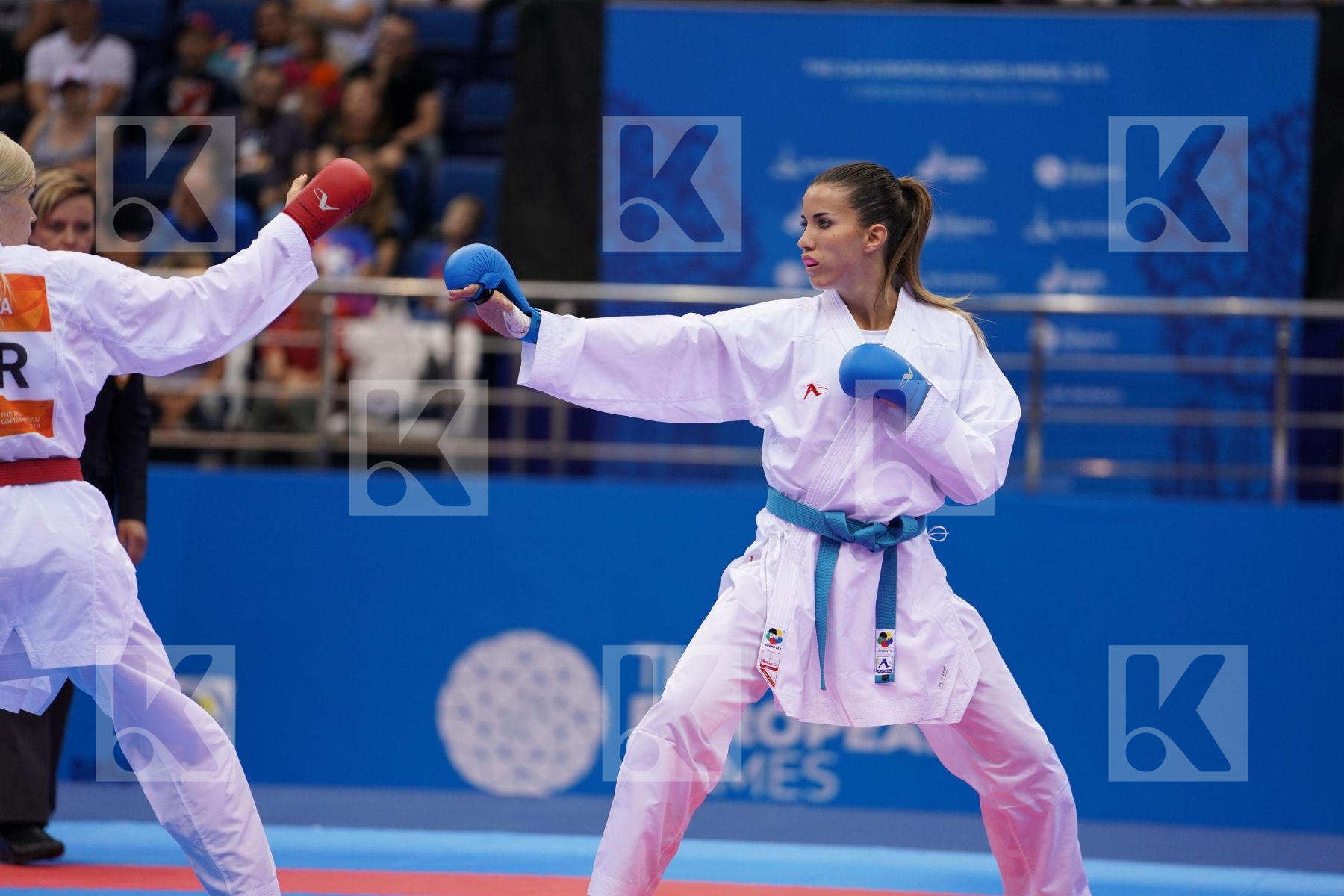 SEROGINA ANITA (UKRAINE) Vs RISTIC TJASA (SLOVENIA) in Senior Kumite -61 Kg - Final Bout