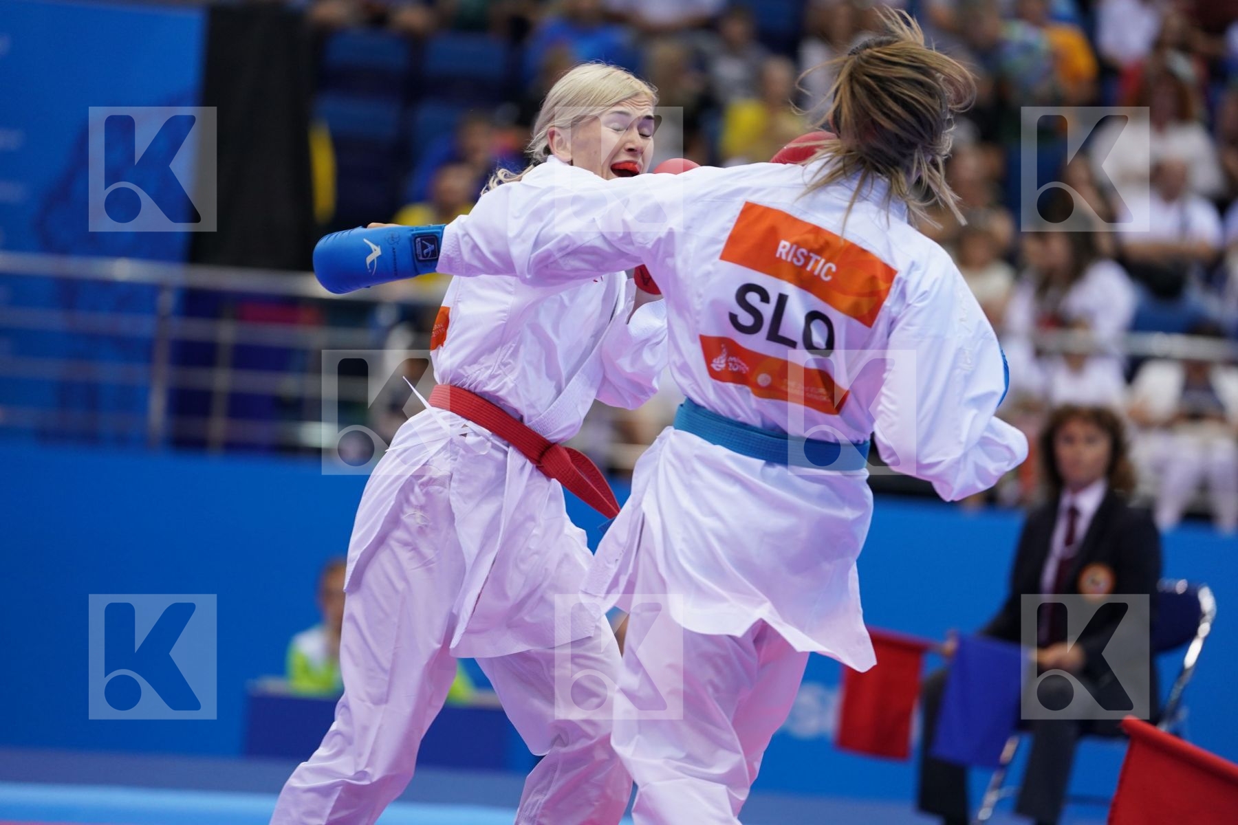 SEROGINA ANITA (UKRAINE) Vs RISTIC TJASA (SLOVENIA) in Senior Kumite -61 Kg - Final Bout