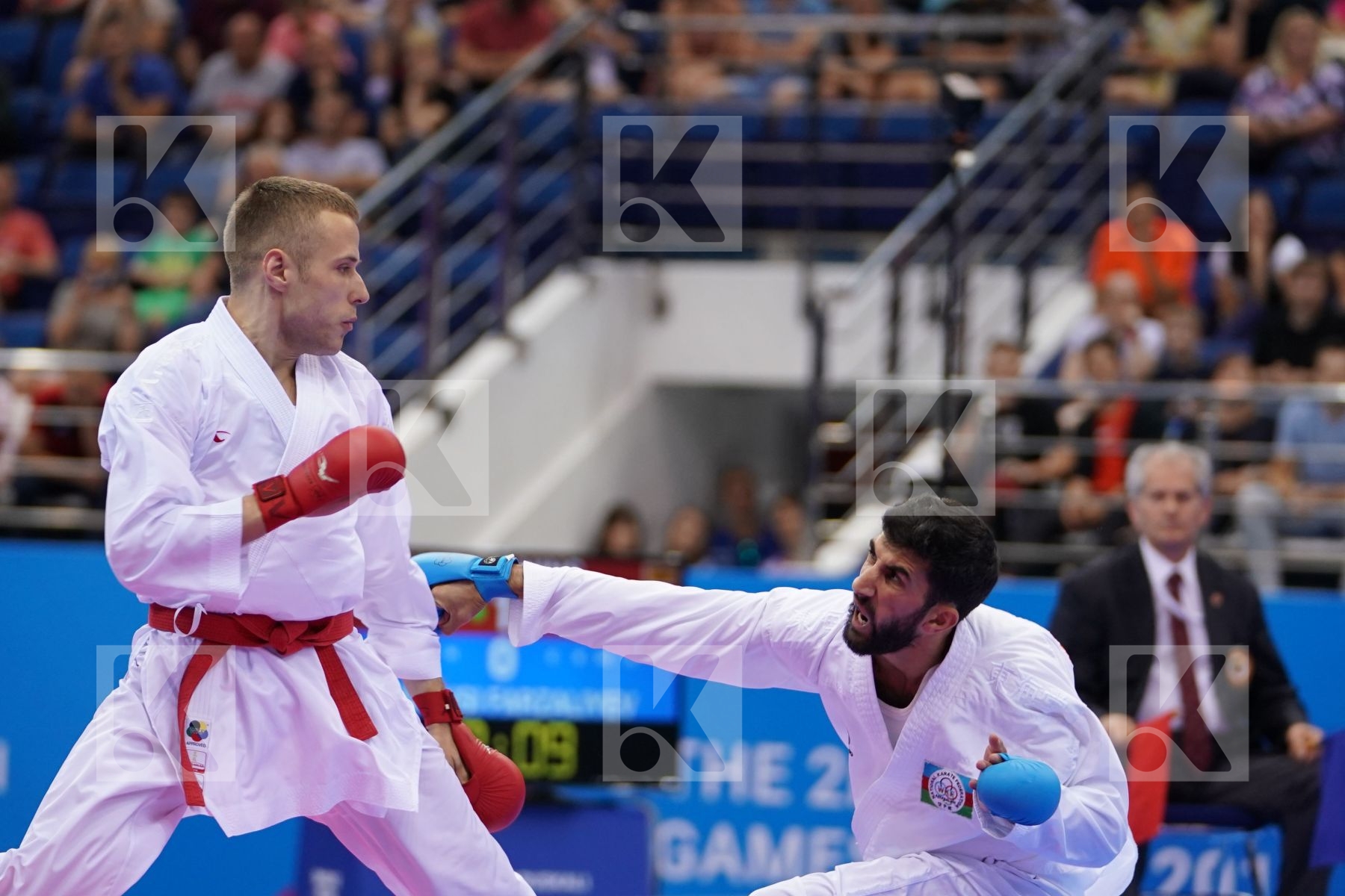 KALNINS KALVIS (LATVIA), FARZALIYEV FIRDOVSI (AZERBAIJAN) in Senior Kumite -60 Kg - Final Bout