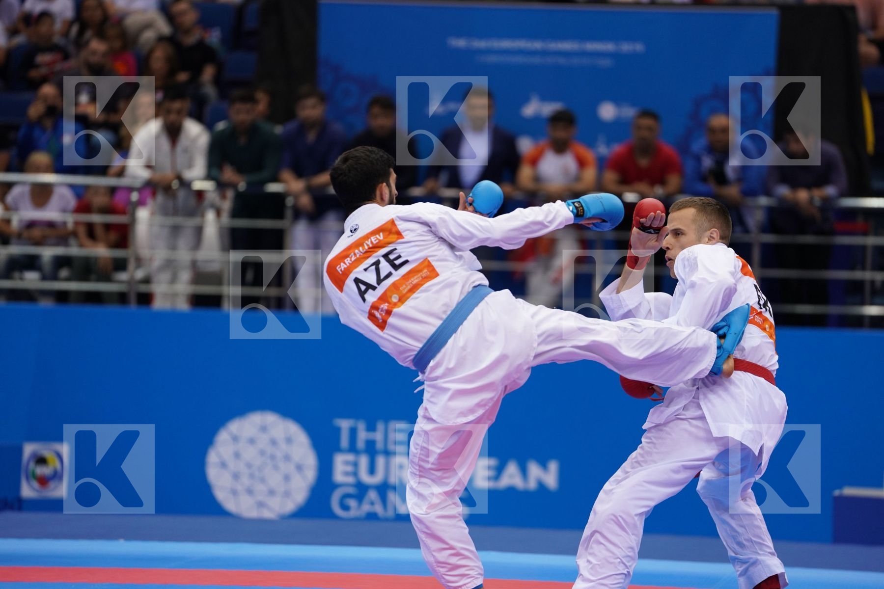 KALNINS KALVIS (LATVIA), FARZALIYEV FIRDOVSI (AZERBAIJAN) in Senior Kumite -60 Kg - Final Bout