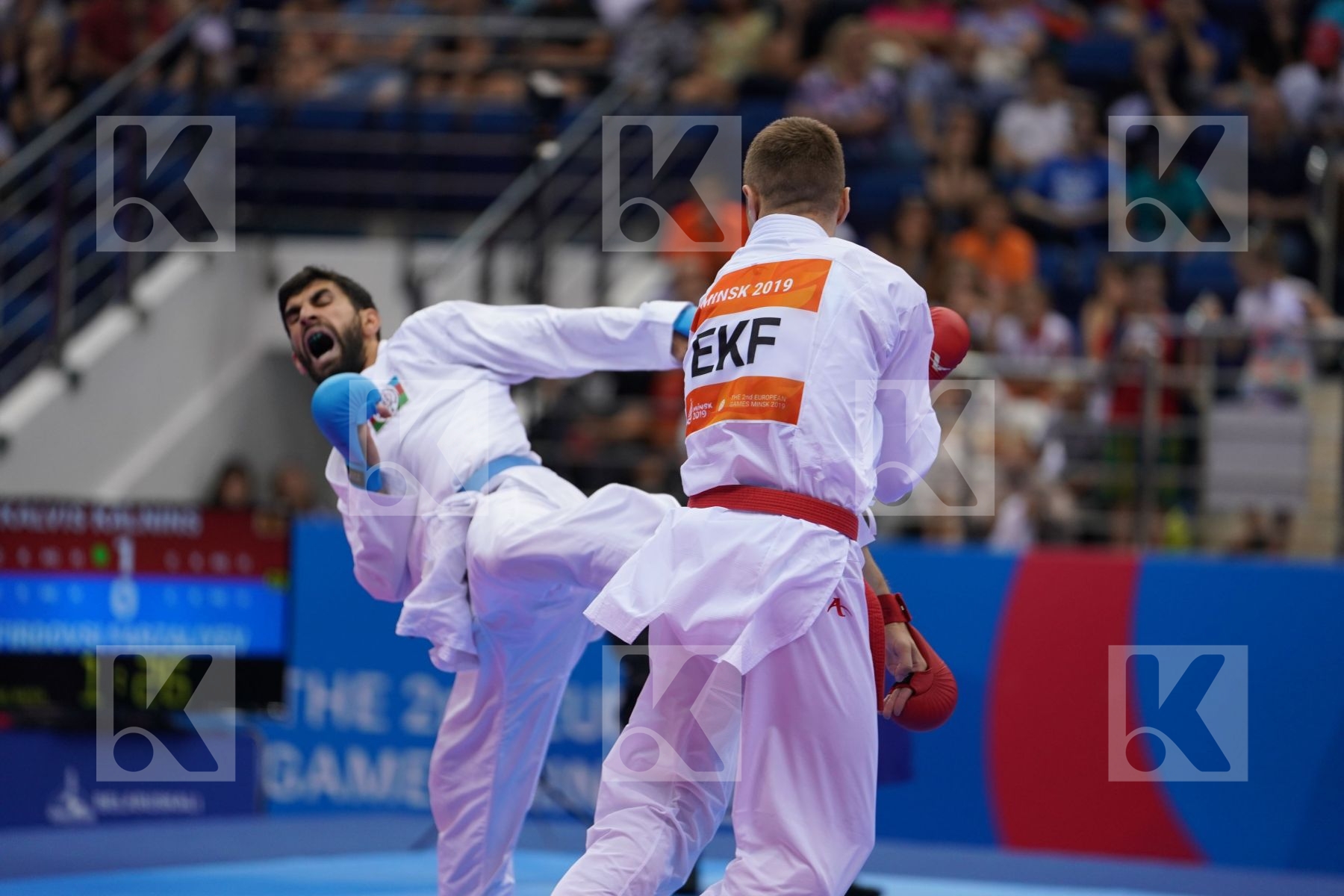 KALNINS KALVIS (LATVIA), FARZALIYEV FIRDOVSI (AZERBAIJAN) in Senior Kumite -60 Kg - Final Bout