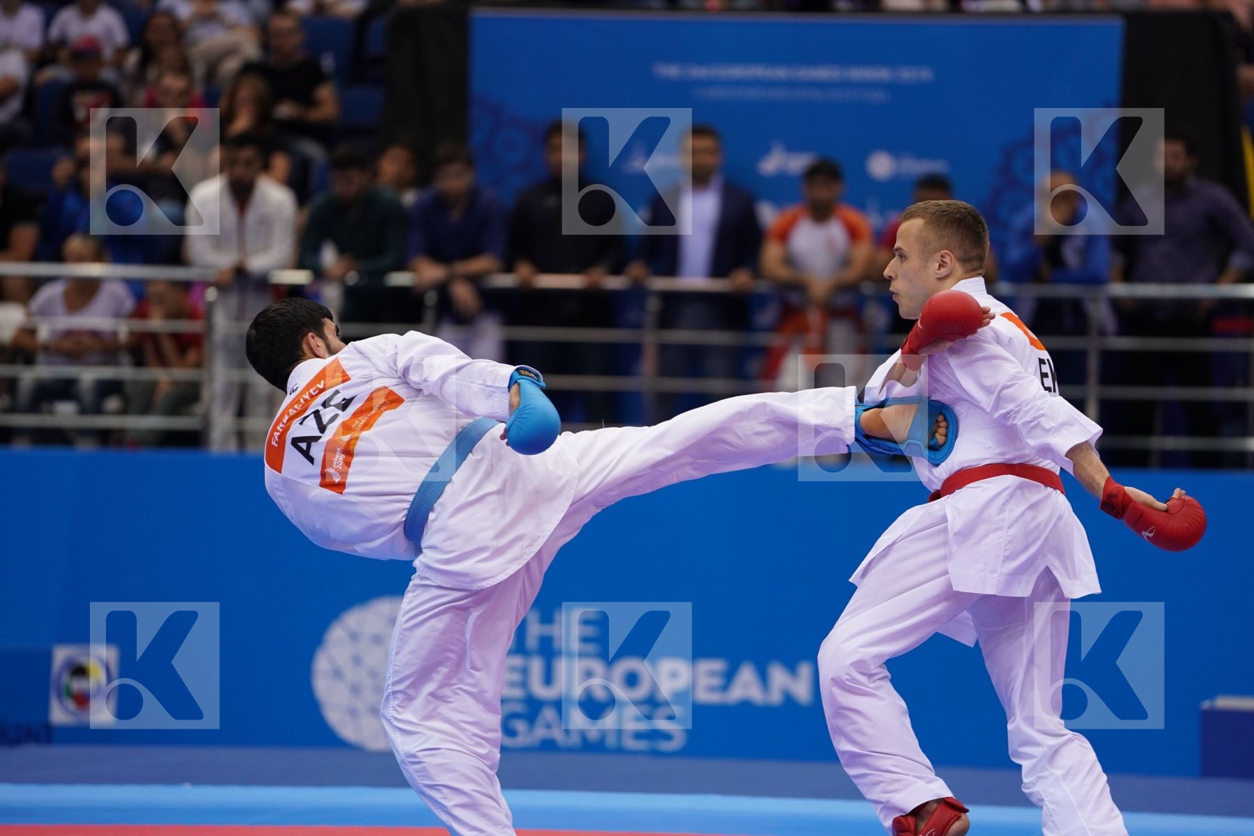 KALNINS KALVIS (LATVIA), FARZALIYEV FIRDOVSI (AZERBAIJAN) in Senior Kumite -60 Kg - Final Bout