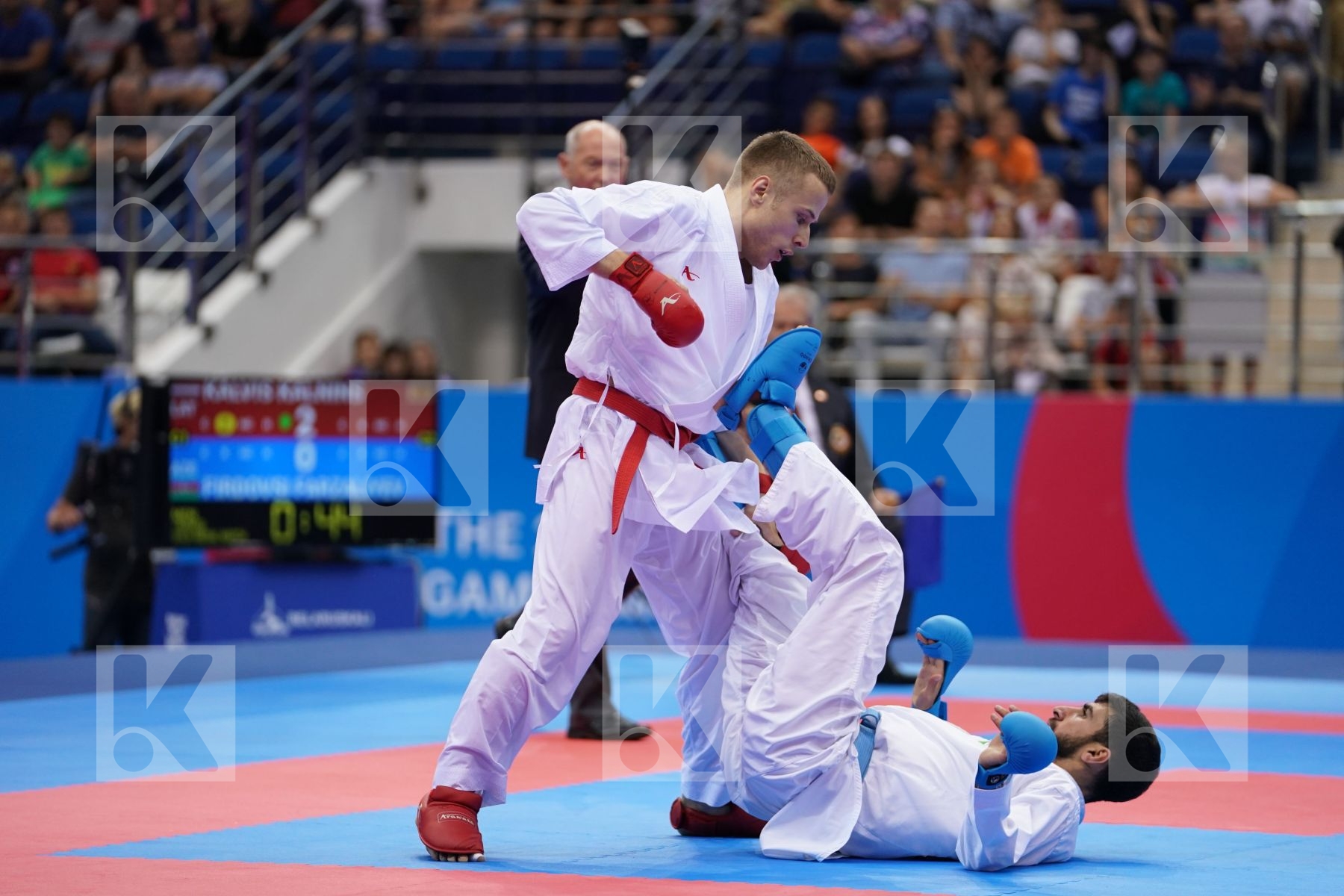 KALNINS KALVIS (LATVIA), FARZALIYEV FIRDOVSI (AZERBAIJAN) in Senior Kumite -60 Kg - Final Bout