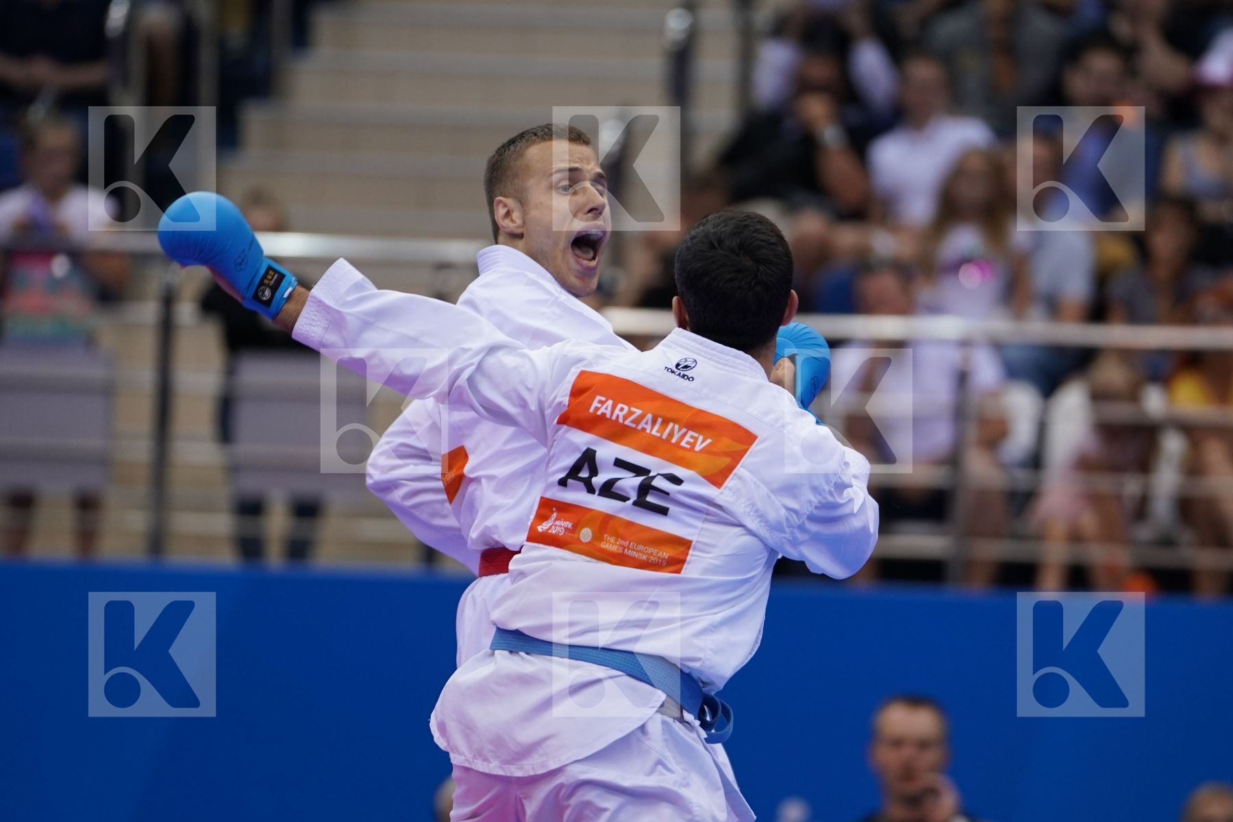 KALNINS KALVIS (LATVIA), FARZALIYEV FIRDOVSI (AZERBAIJAN) in Senior Kumite -60 Kg - Final Bout