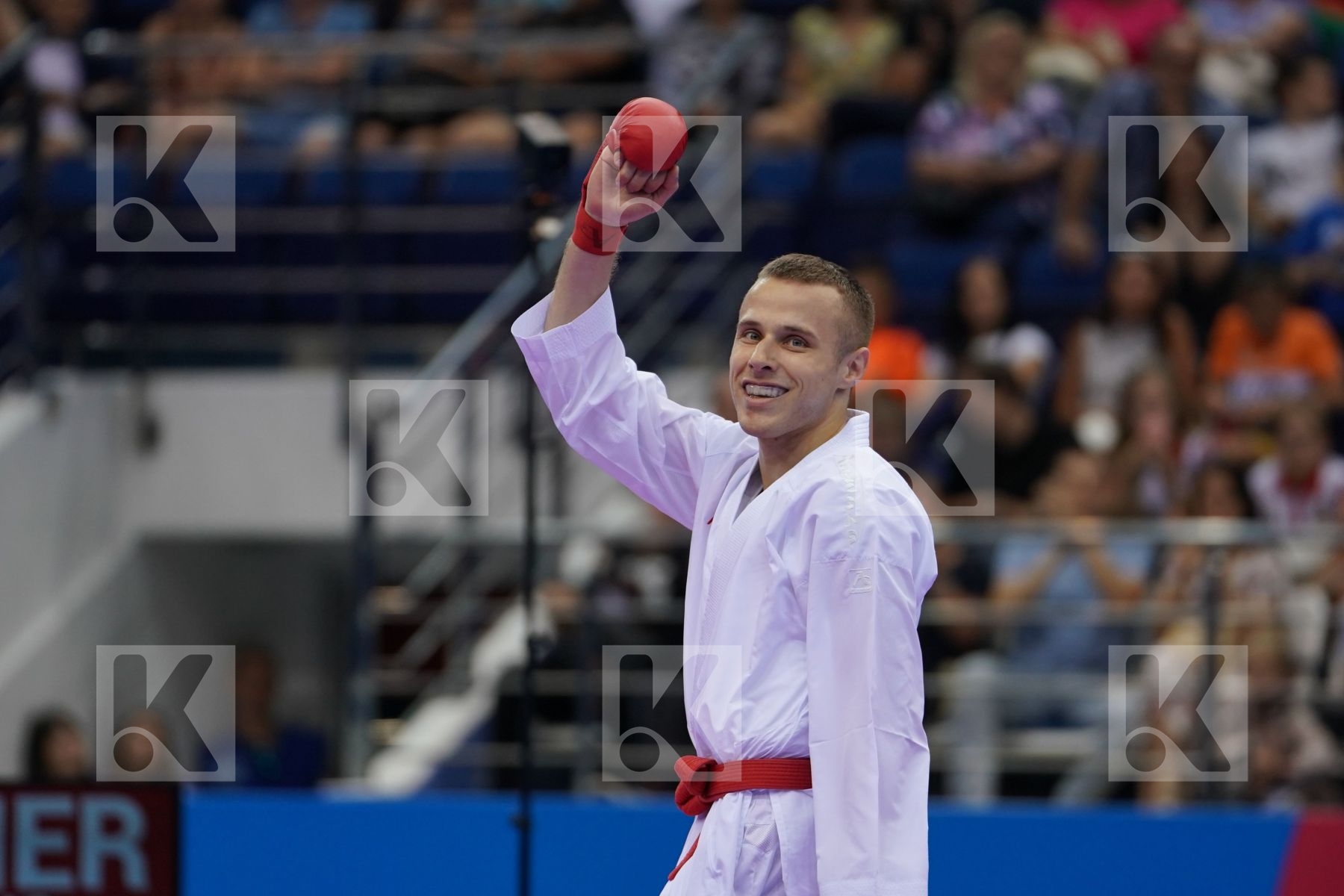 KALNINS KALVIS (LATVIA), FARZALIYEV FIRDOVSI (AZERBAIJAN) in Senior Kumite -60 Kg - Final Bout