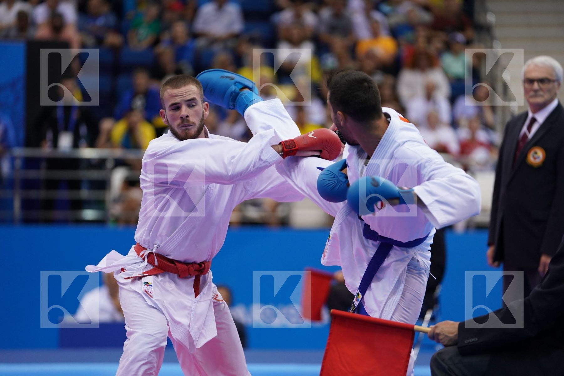 HODZIC MARIO (MONTENEGRO) Vs MARESCA LUCA (ITALY) in Senior Kumite -67 Kg - Final Bout