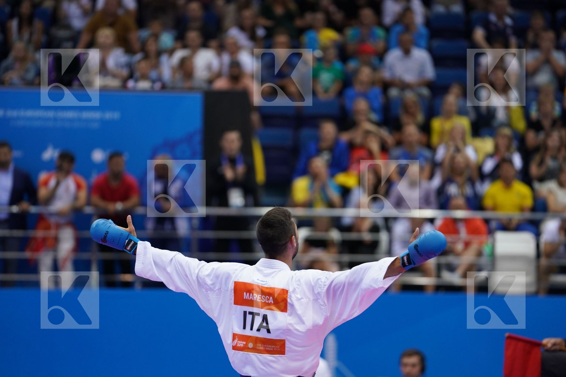 HODZIC MARIO (MONTENEGRO) Vs MARESCA LUCA (ITALY) in Senior Kumite -67 Kg - Final Bout