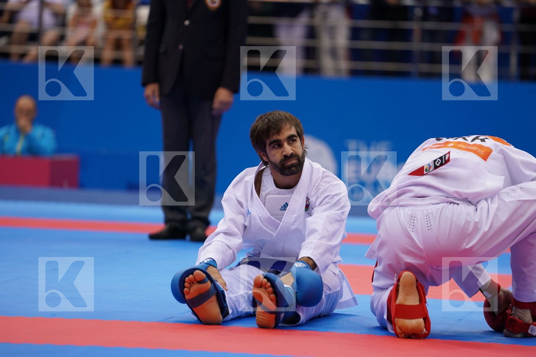 HORUNA STANISLAV (UKRAINE) Vs AGHAYEV RAFAEL (AZERBAIJAN) in Senior Kumite -75 Kg - Final Bout