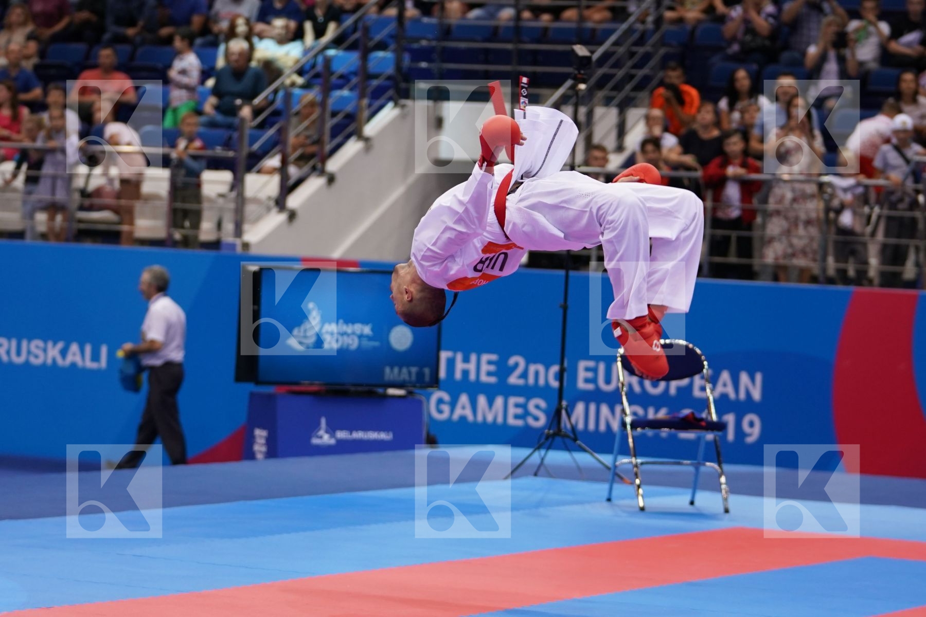 HORUNA STANISLAV (UKRAINE) Vs AGHAYEV RAFAEL (AZERBAIJAN) in Senior Kumite -75 Kg - Final Bout