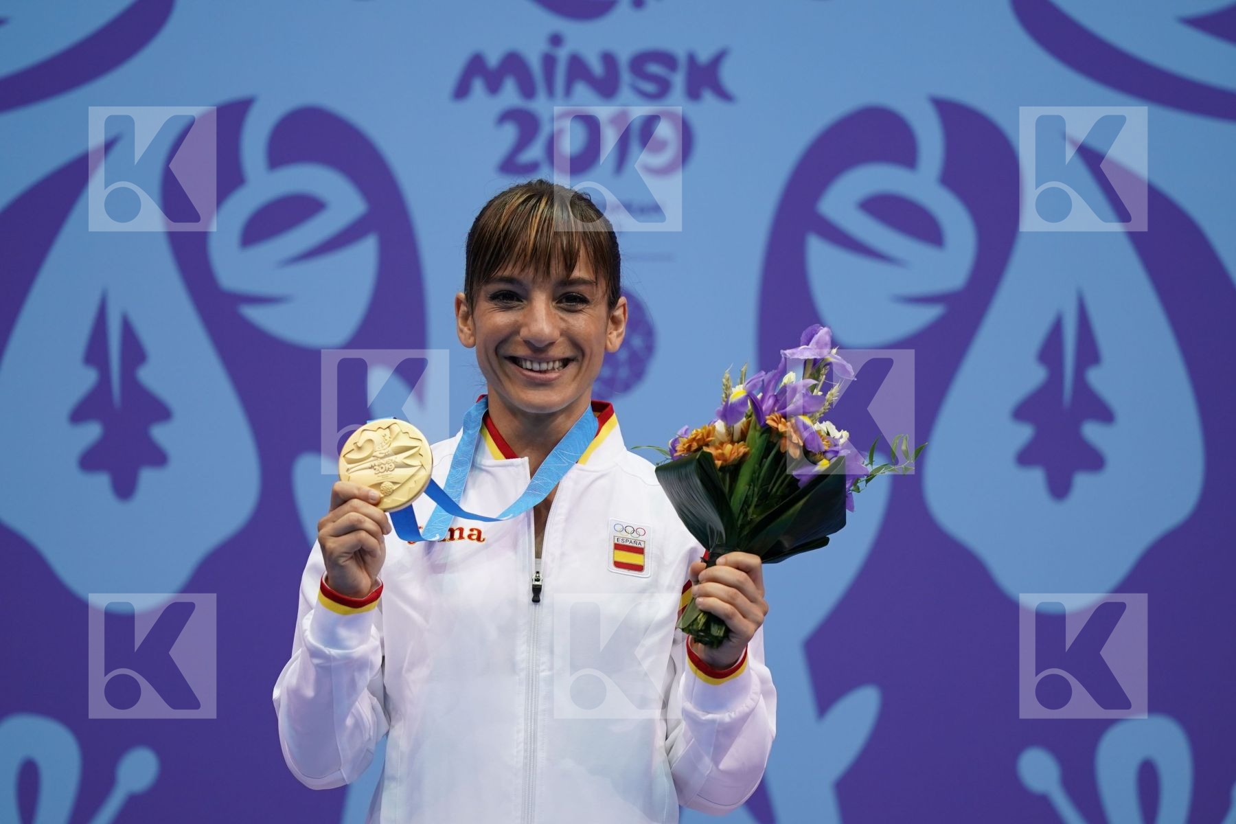 SANCHEZ JAIME SANDRA (SPAIN) in Senior Female Kata - podium ceremony