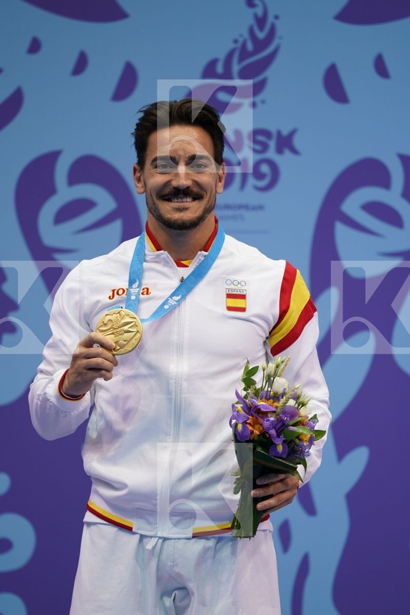 QUINTERO CAPDEVILA DAMIAN HUGO (SPAIN) in Senior Male Kata - podium ceremony