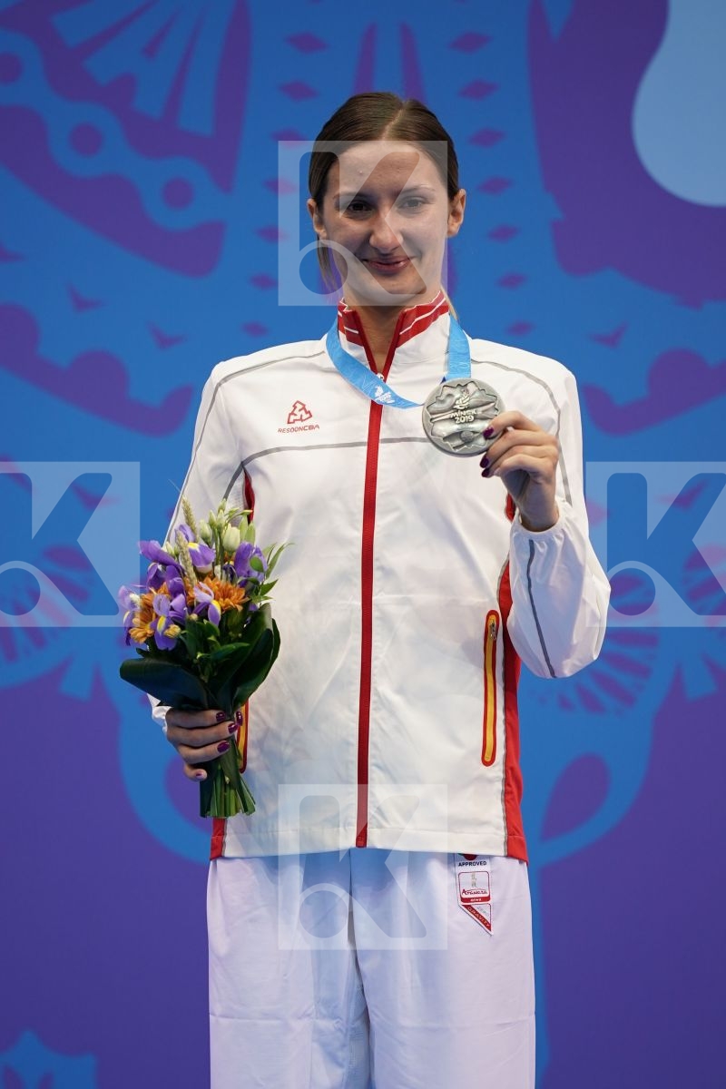 ZARETSKA IRINA (AZERBAIJAN) in Senior Kumite -68 Kg - podium ceremony