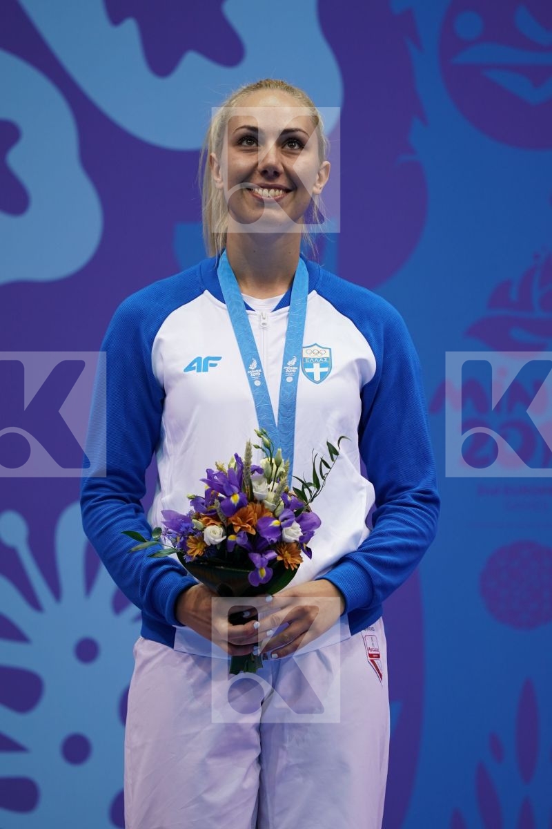 CHATZILIADOU ELENI (GREECE) in Senior Kumite 68+ Kg - podium ceremony