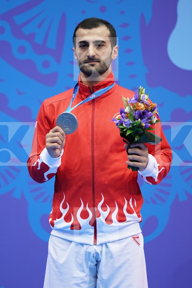 AKTAS UGUR (TURKEY) in Senior Kumite -84 Kg - podium ceremony