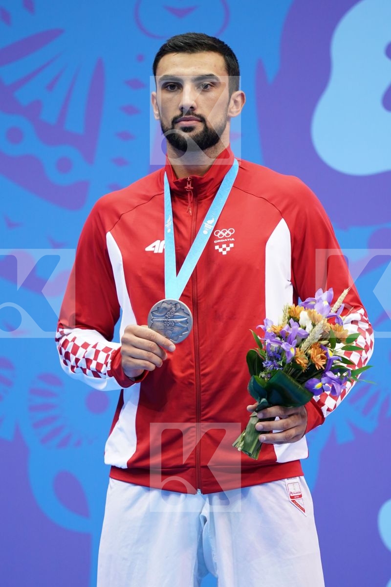 KVESIC ANDJELO (CROATIA) in Senior Kumite 84+ Kg - podium ceremony