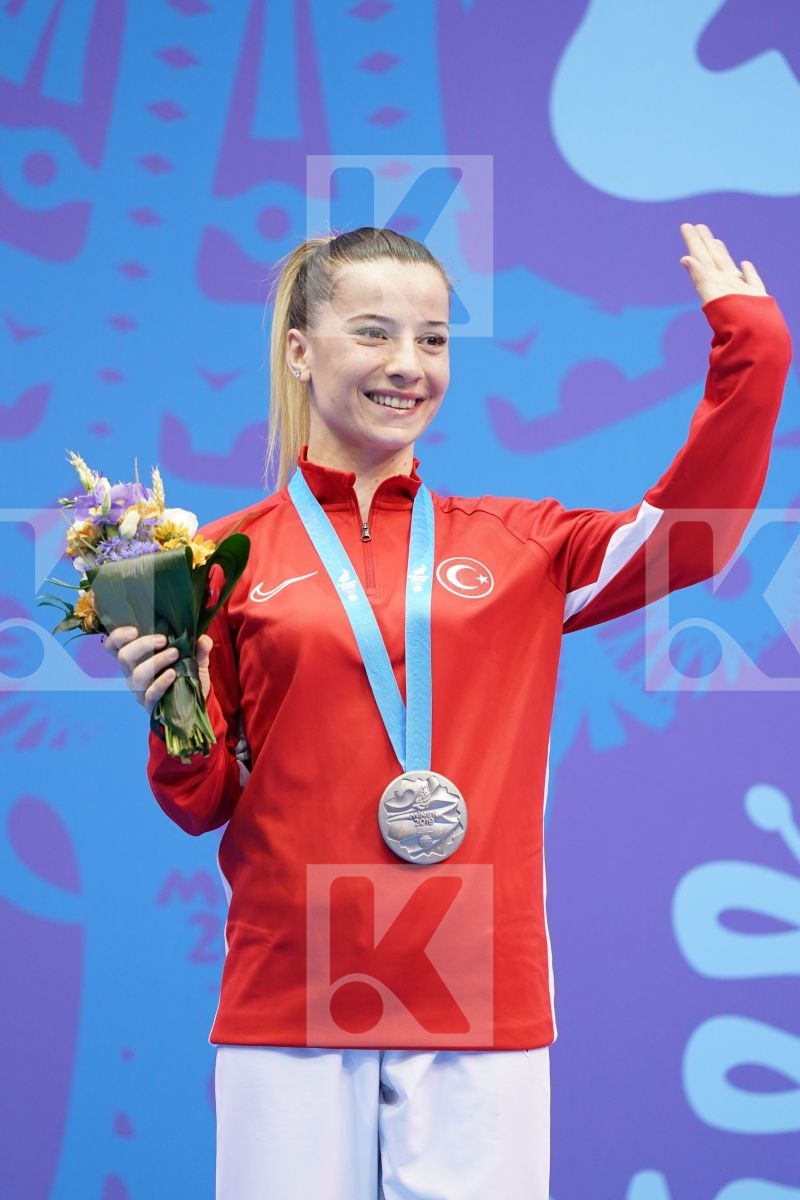 OZCELIK ARAPOGLU SERAP (TURKEY) in Senior Kumite -50 Kg - podium ceremony