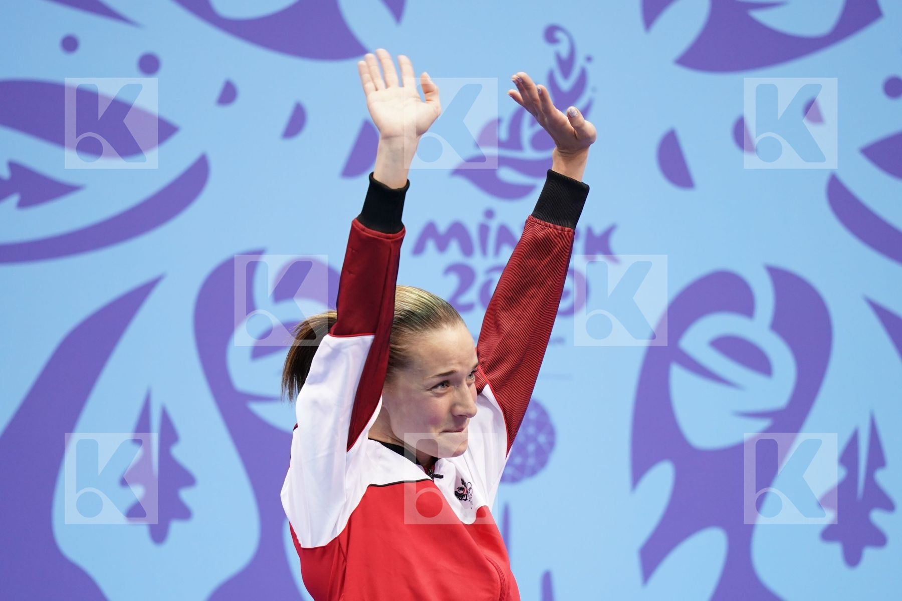 PLANK BETTINA (AUSTRIA) in Senior Kumite -50 Kg - podium ceremony