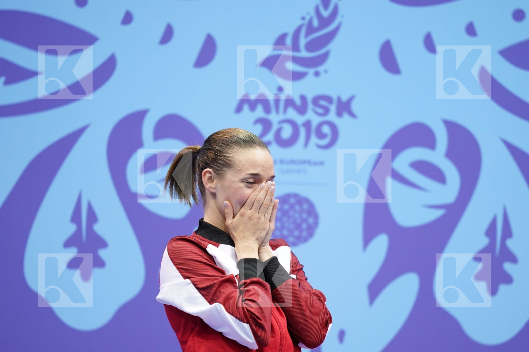 PLANK BETTINA (AUSTRIA) in Senior Kumite -50 Kg - podium ceremony