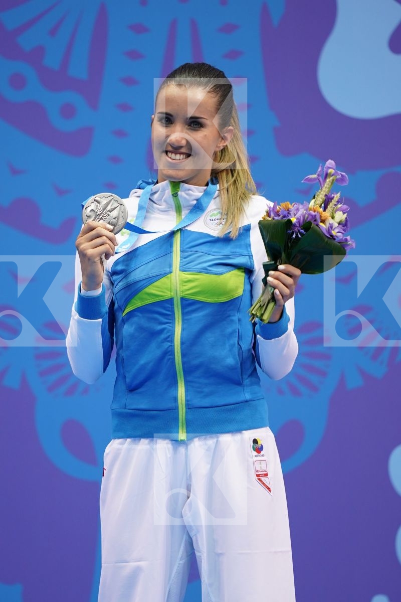 RISTIC TJASA (SLOVENIA) in Senior Kumite -61 Kg - podium ceremony