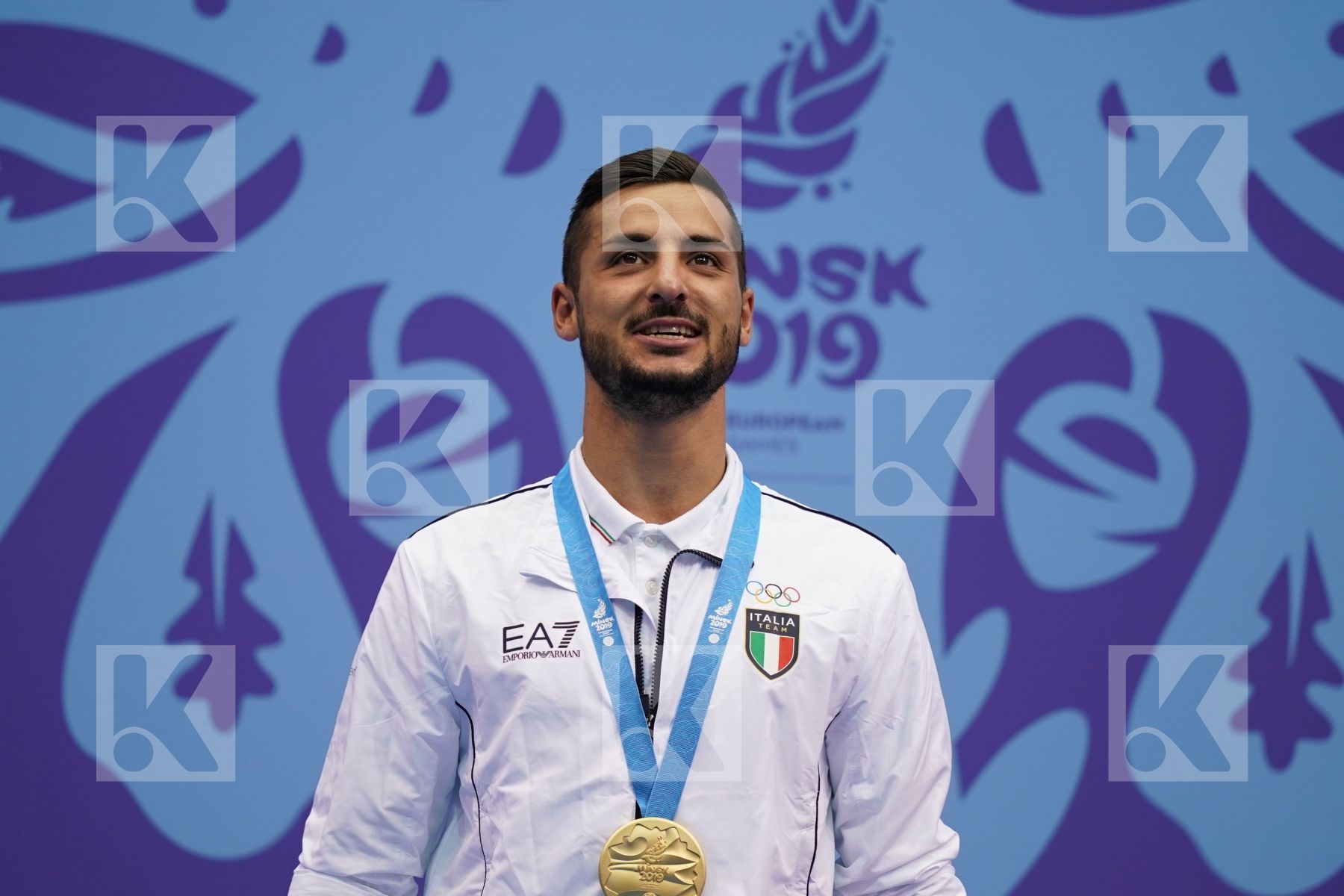 MARESCA LUCA (ITALY) in Senior Kumite -67 Kg - podium ceremony