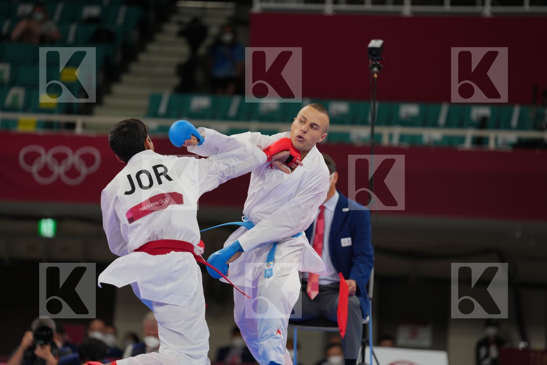 Almasatfa Abdel Rahman (Jordan) - Kumite Male -67kg, Kalnins Kalvis (Latvia) - Kumite Male -67kg in Senior Kumite -67 Kg - Round Robin bout