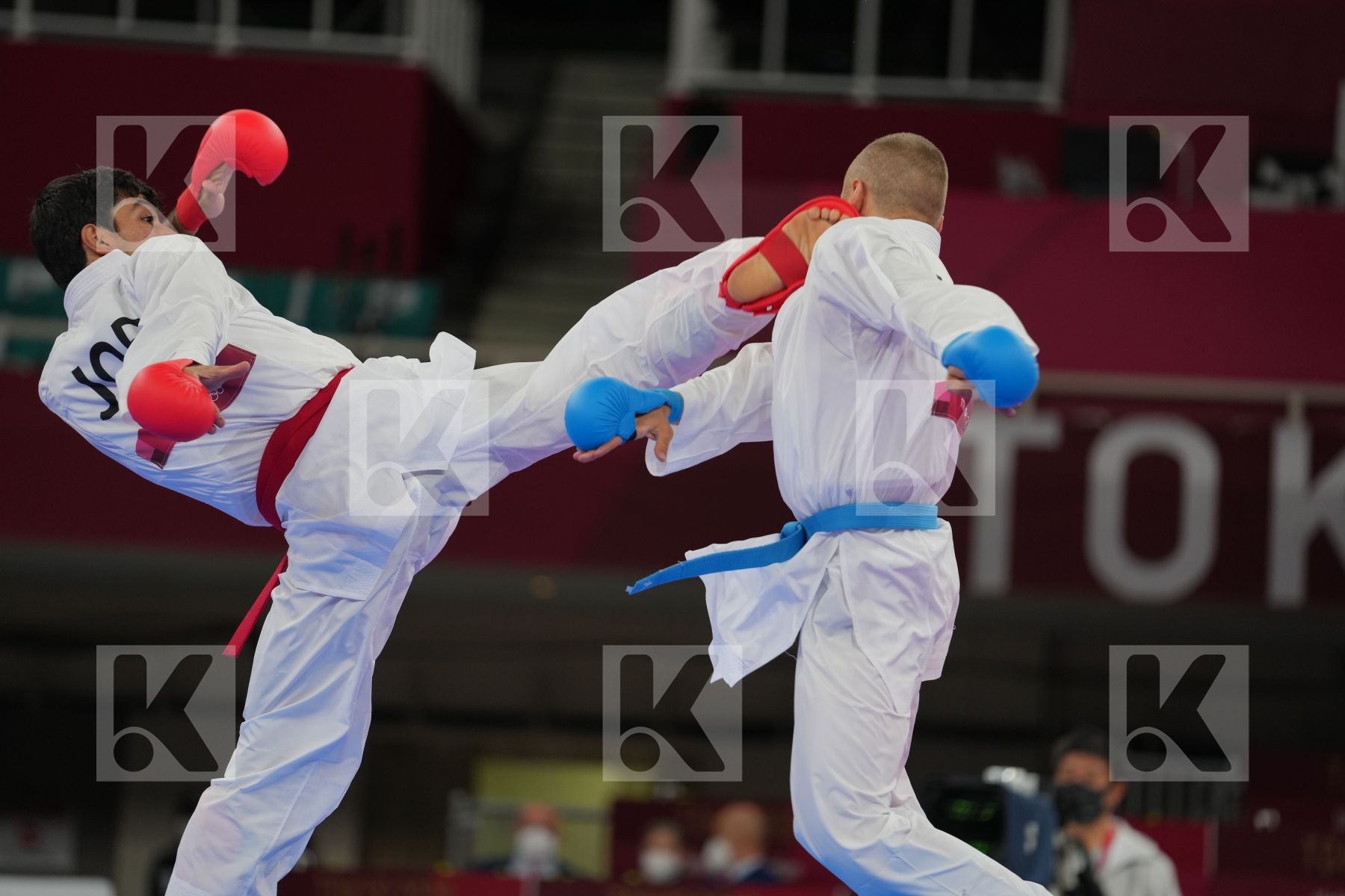 Almasatfa Abdel Rahman (Jordan) - Kumite Male -67kg, Kalnins Kalvis (Latvia) - Kumite Male -67kg in Senior Kumite -67 Kg - Round Robin bout