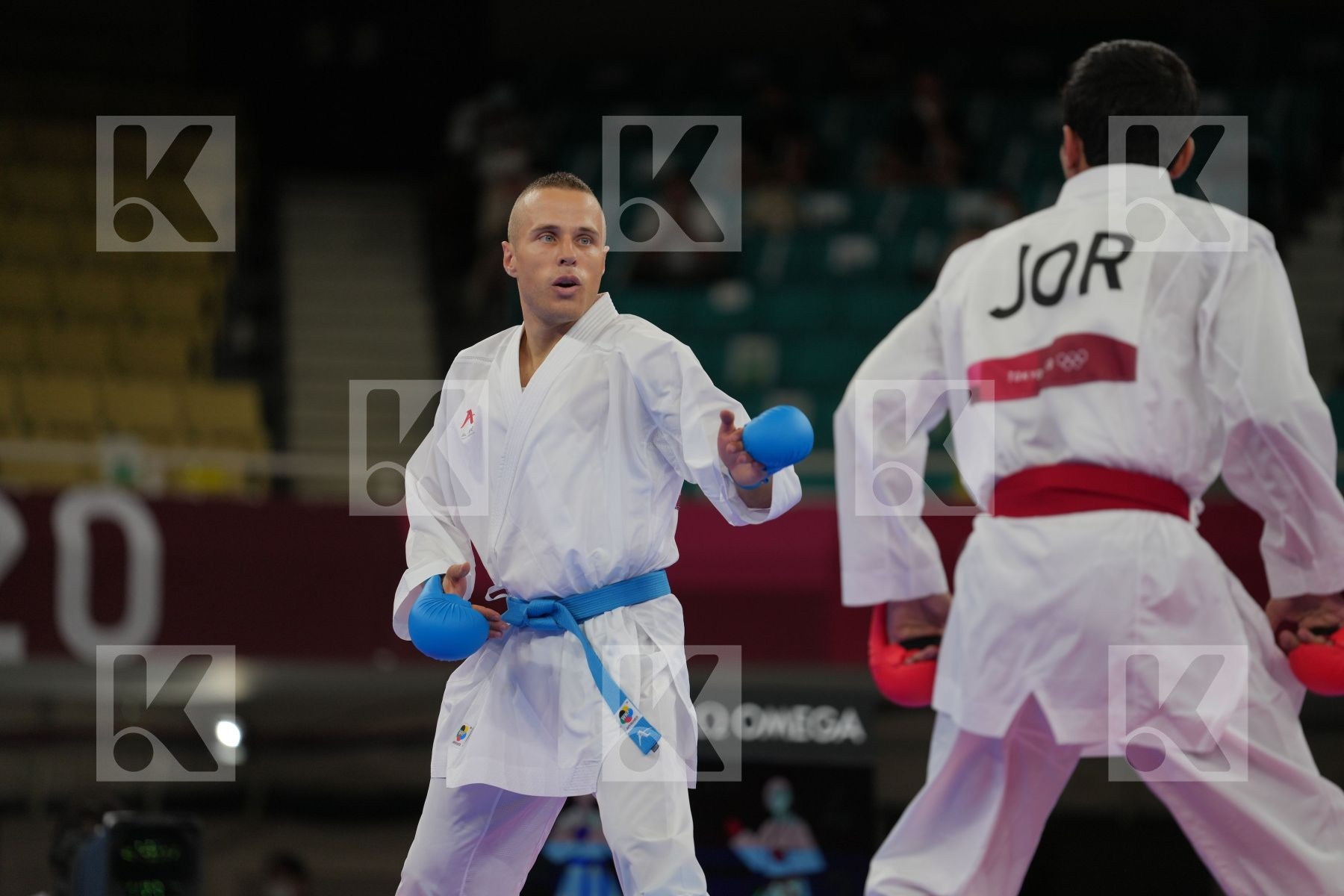 Almasatfa Abdel Rahman (Jordan) - Kumite Male -67kg, Kalnins Kalvis (Latvia) - Kumite Male -67kg in Senior Kumite -67 Kg - Round Robin bout