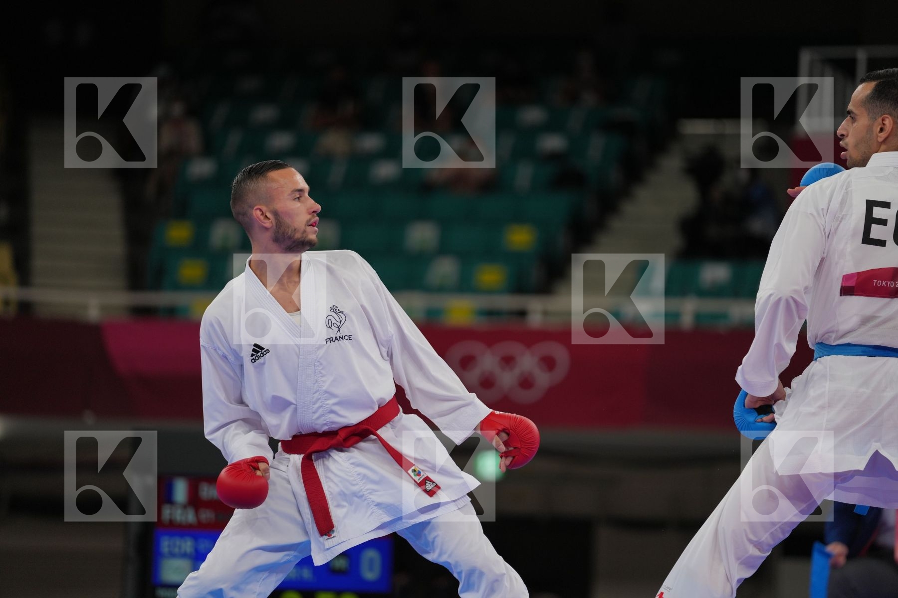 Da Costa Steven (France) - Kumite Male -67kg, Derafshipour Hamoon (Refugee Olympic Team) - Kumite Male -67kg in  - Round Robin bout