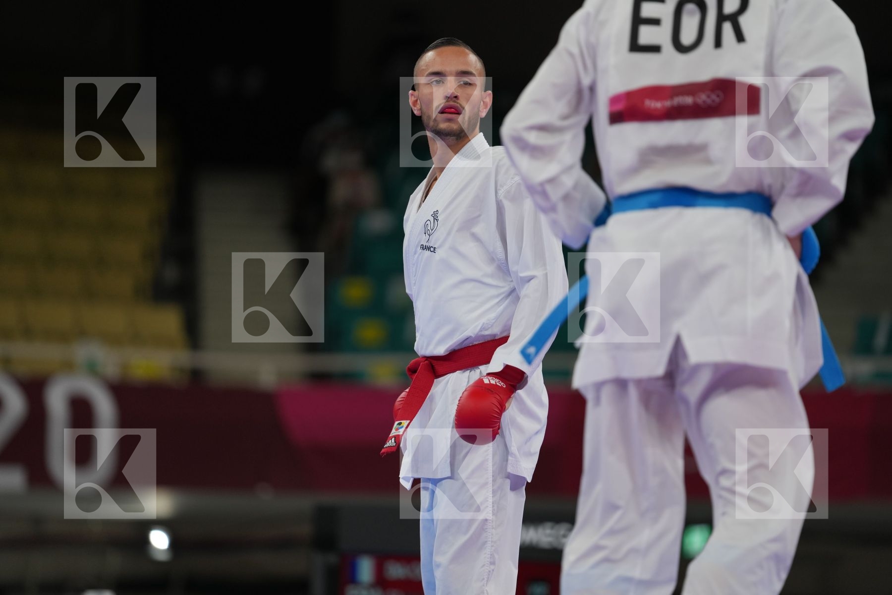 Da Costa Steven (France) - Kumite Male -67kg, Derafshipour Hamoon (Refugee Olympic Team) - Kumite Male -67kg in  - Round Robin bout