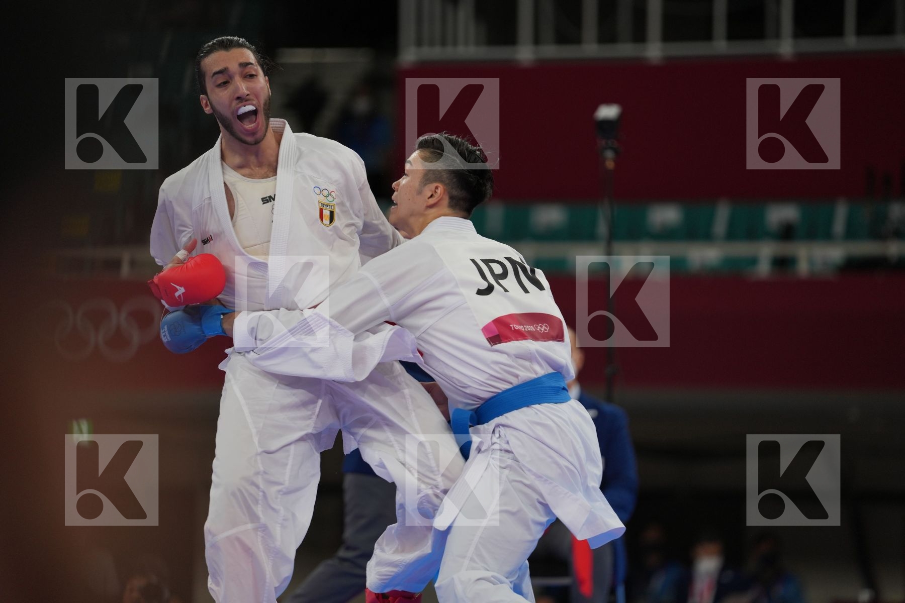 Elsawy Ali (Egypt) - Kumite Male -67kg, Sago Naoto (Japan) - Kumite Male -67kg in Senior Kumite -67 Kg - Round Robin bout