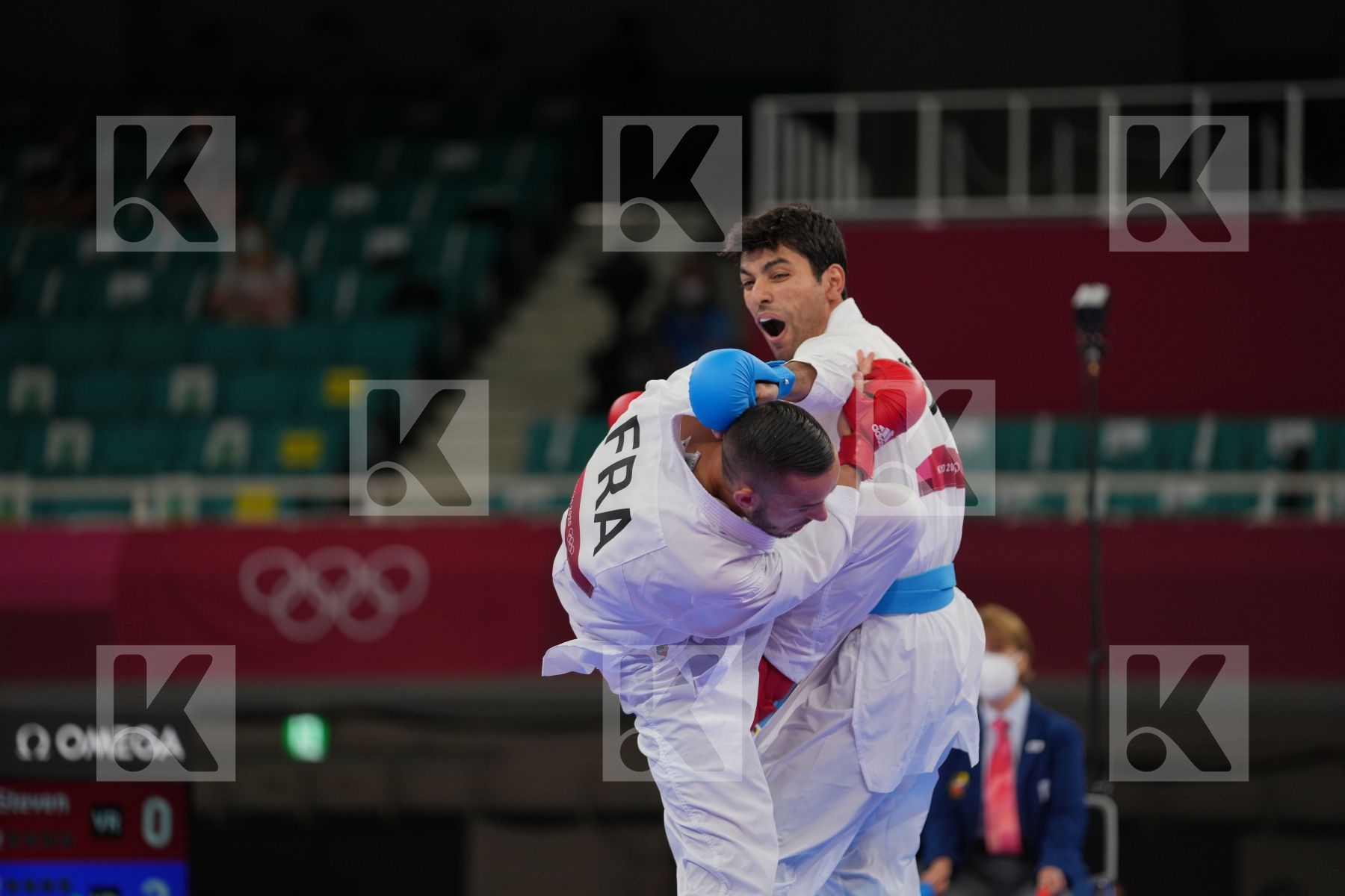 Da Costa Steven (France) - Kumite Male -67kg, Almasatfa Abdel Rahman (Jordan) - Kumite Male -67kg in Senior Kumite -67 Kg - Round Robin bout