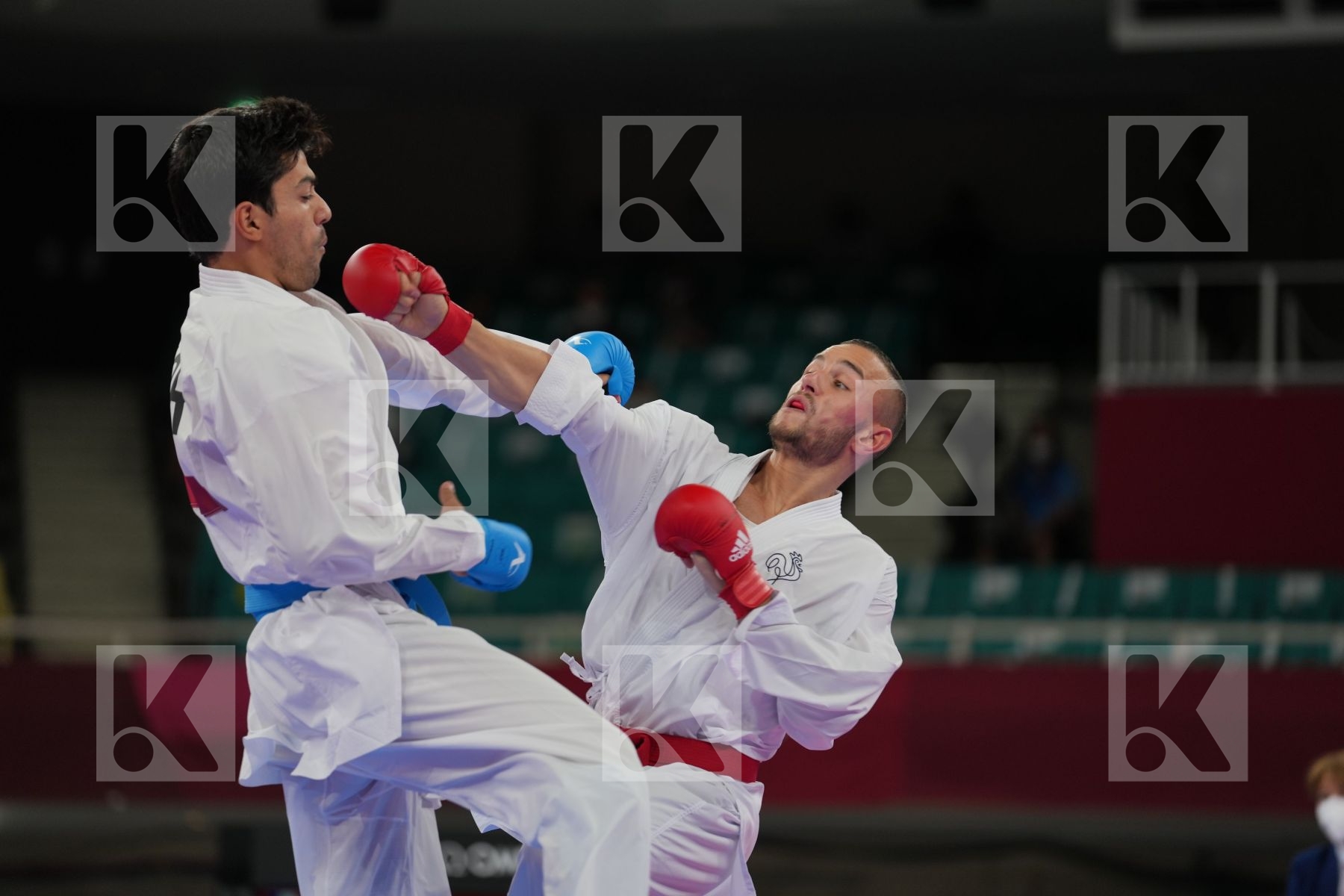 Da Costa Steven (France) - Kumite Male -67kg, Almasatfa Abdel Rahman (Jordan) - Kumite Male -67kg in Senior Kumite -67 Kg - Round Robin bout