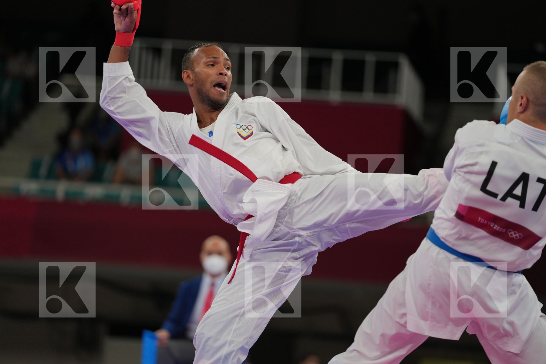 Madera Andres (Venezuela) - Kumite Male -67kg, Kalnins Kalvis (Latvia) - Kumite Male -67kg in Senior Kumite -67 Kg - Round Robin bout