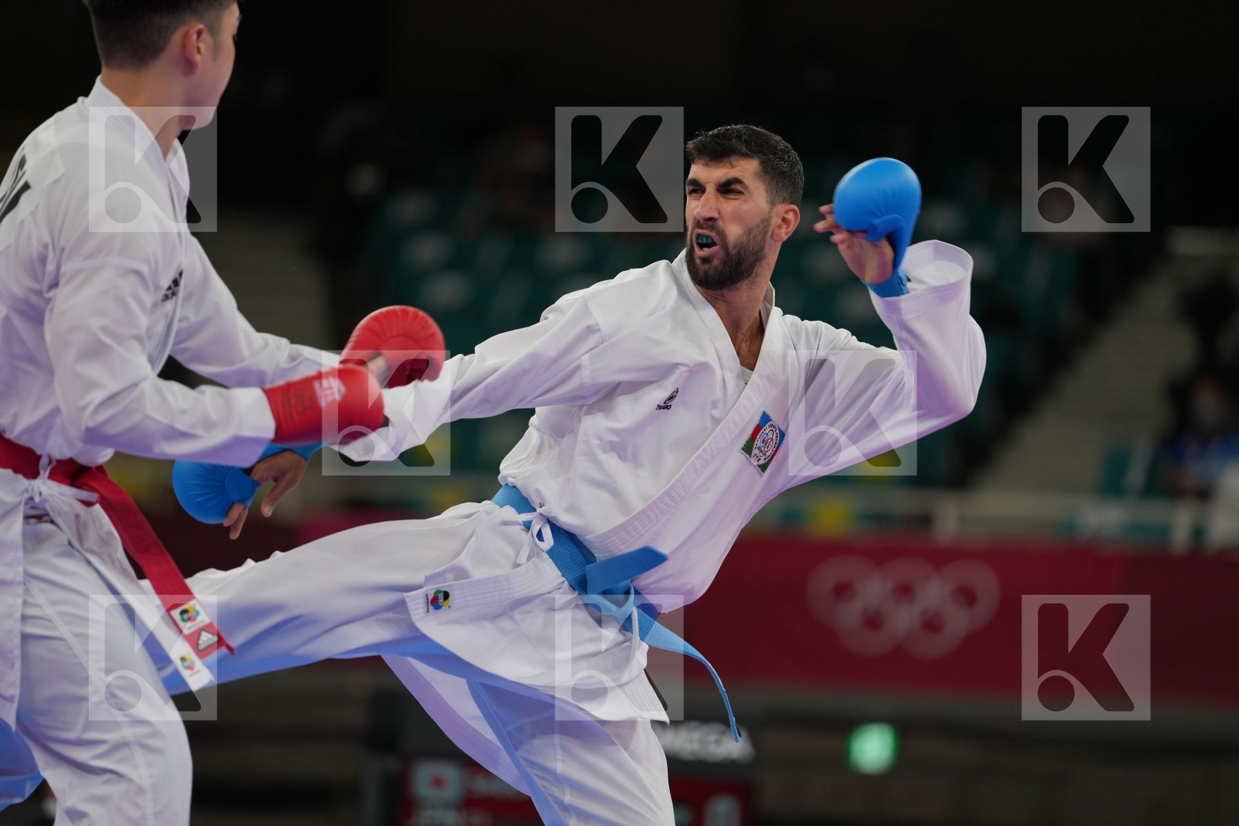 Sago Naoto (Japan) - Kumite Male -67kg, Farzaliyev Firdovsi (Azerbaijan) - Kumite Male -67kg in Senior Kumite -67 Kg - Round Robin bout