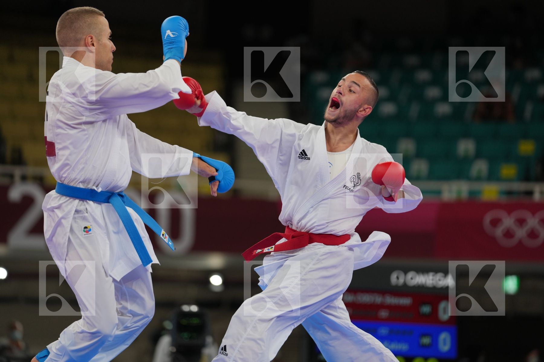Da Costa Steven (France) - Kumite Male -67kg, Kalnins Kalvis (Latvia) - Kumite Male -67kg in Senior Kumite -67 Kg - Round Robin bout