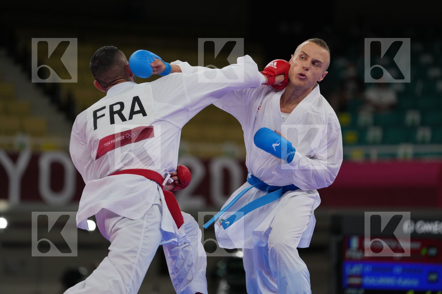 Da Costa Steven (France) - Kumite Male -67kg, Kalnins Kalvis (Latvia) - Kumite Male -67kg in Senior Kumite -67 Kg - Round Robin bout