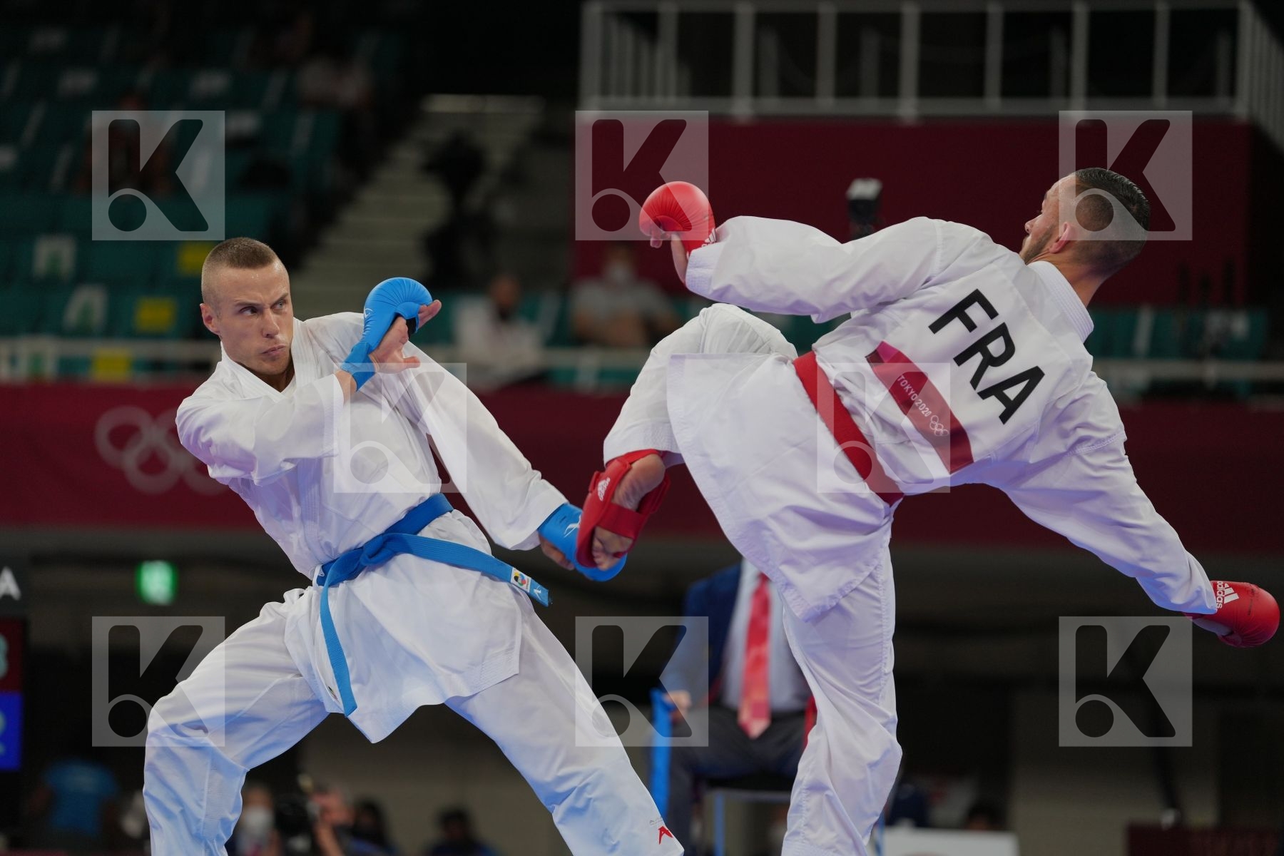 Da Costa Steven (France) - Kumite Male -67kg, Kalnins Kalvis (Latvia) - Kumite Male -67kg in Senior Kumite -67 Kg - Round Robin bout