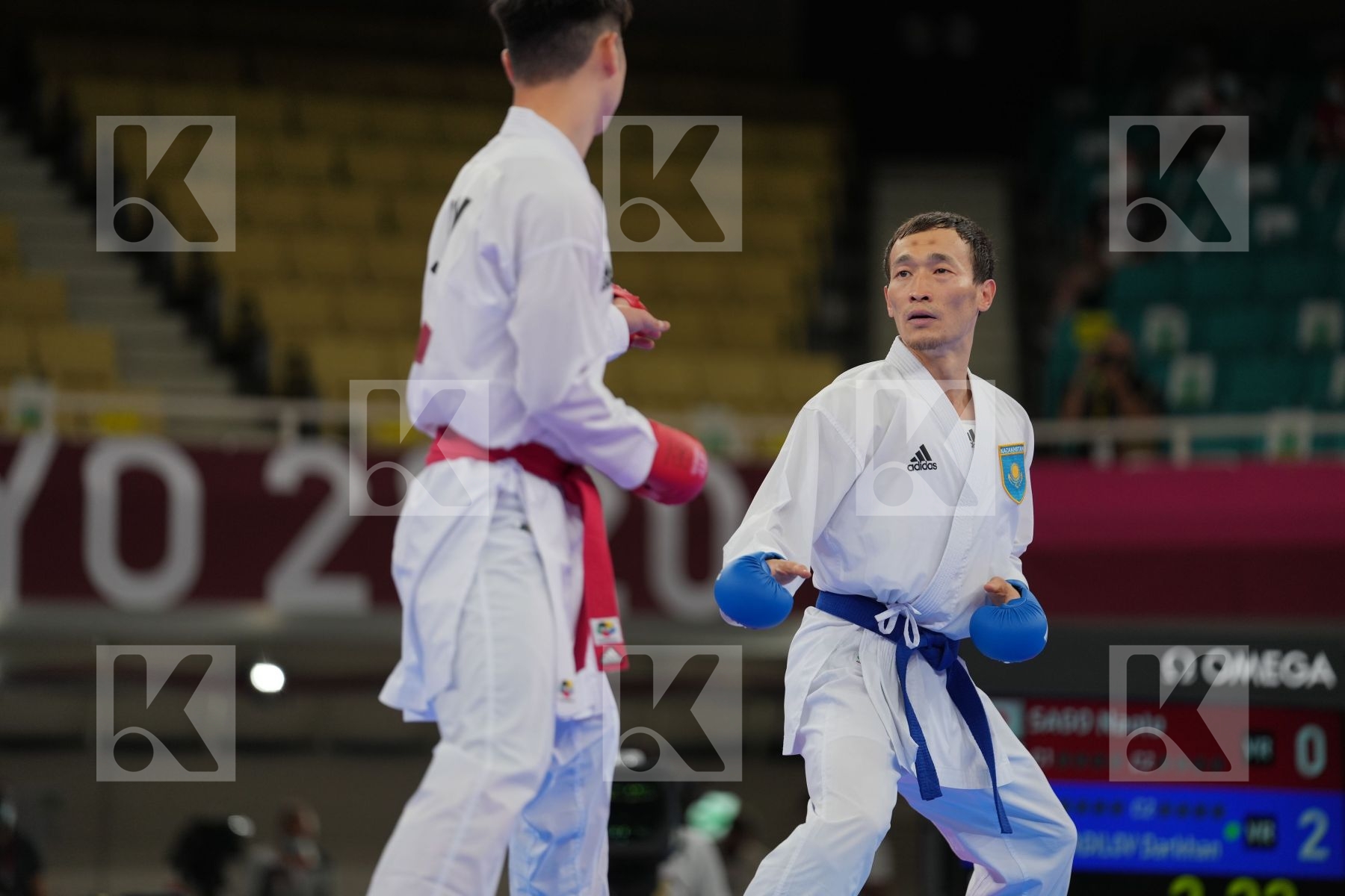 Sago Naoto (Japan) - Kumite Male -67kg, Assadilov Darkhan (Kazakhstan) - Kumite Male -67kg in Senior Kumite -67 Kg - Round Robin bout