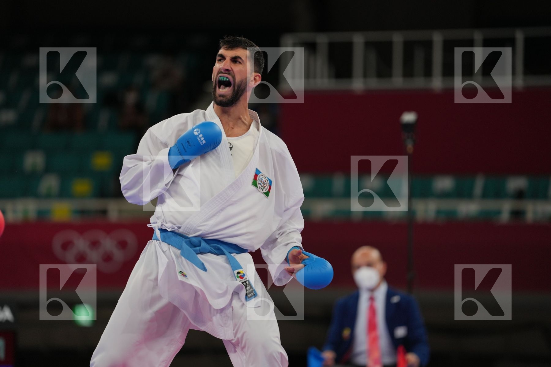 Elsawy Ali (Egypt) - Kumite Male -67kg, Farzaliyev Firdovsi (Azerbaijan) - Kumite Male -67kg in Senior Kumite -67 Kg - Round Robin bout