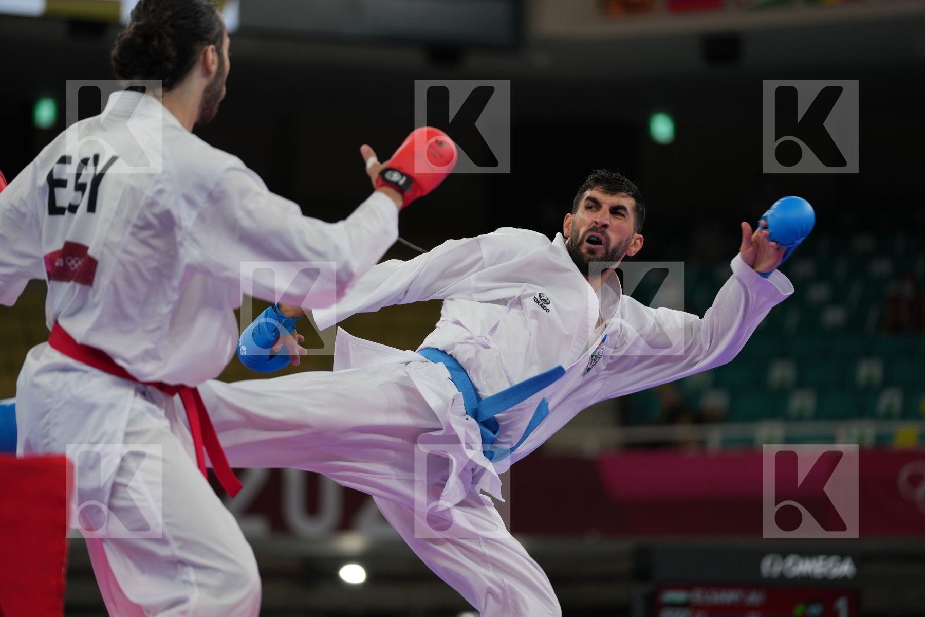 Elsawy Ali (Egypt) - Kumite Male -67kg, Farzaliyev Firdovsi (Azerbaijan) - Kumite Male -67kg in Senior Kumite -67 Kg - Round Robin bout