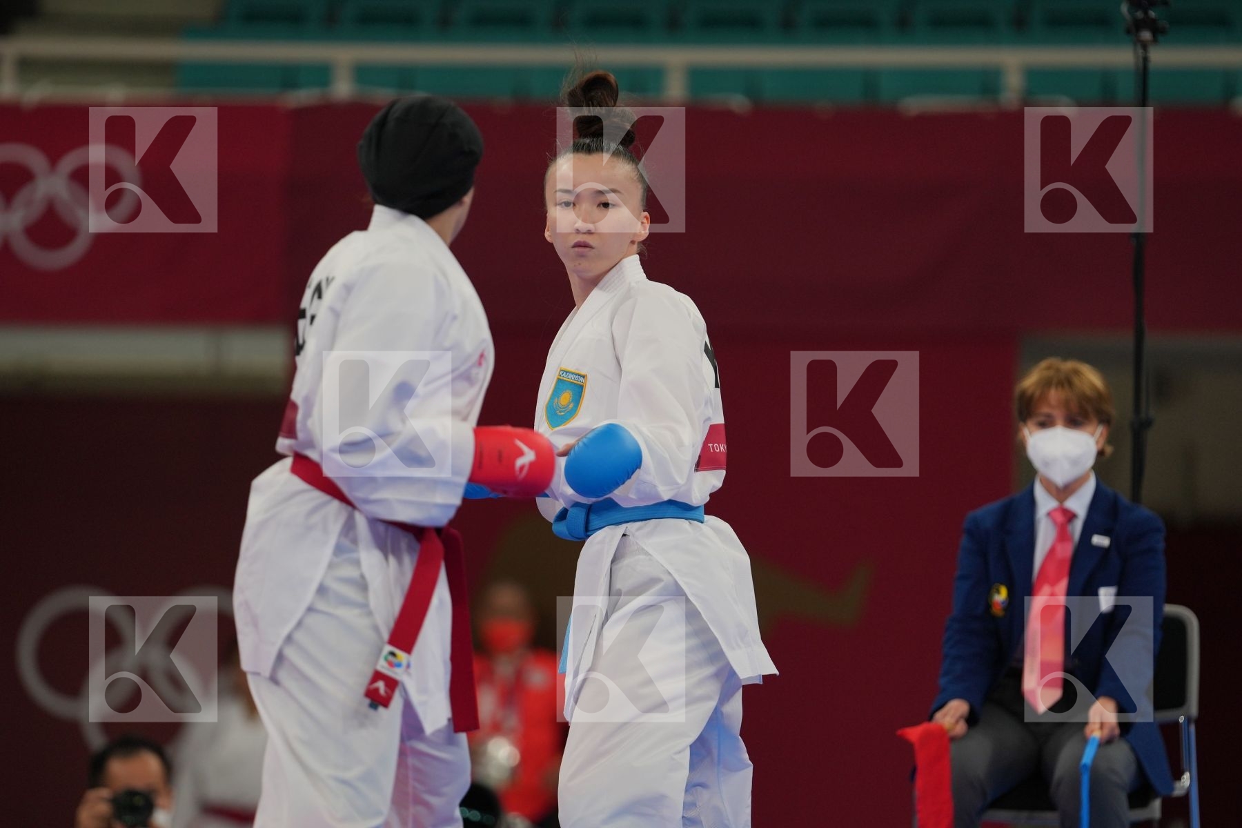 Sayed Radwa (Egypt) - Kumite Female -55kg, Zhangbyrbay Moldir (Kazakhstan) - Kumite Female -55kg in Senior Kumite -55 Kg - Round Robin bout