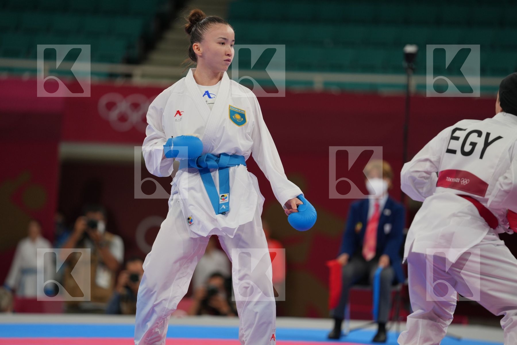 Sayed Radwa (Egypt) - Kumite Female -55kg, Zhangbyrbay Moldir (Kazakhstan) - Kumite Female -55kg in Senior Kumite -55 Kg - Round Robin bout