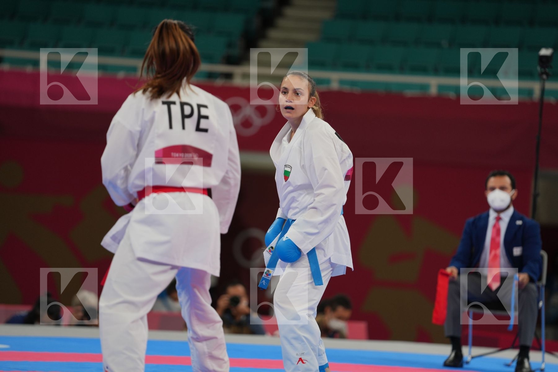 Wen Tzu-Yun (Chinese Taipei) - Kumite Female -55kg, Goranova Ivet (Bulgaria) - Kumite Female -55kg in Senior Kumite -55 Kg - Round Robin bout