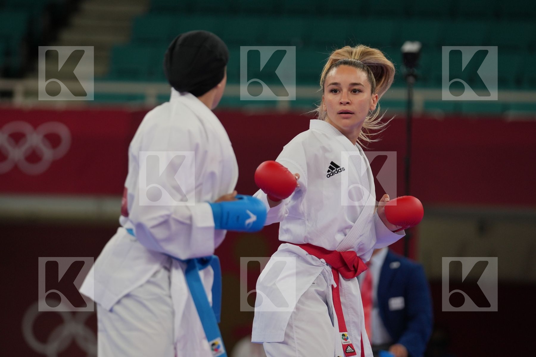Terliuga Anzhelika (Ukraine) - Kumite Female -55kg, Sayed Radwa (Egypt) - Kumite Female -55kg in Senior Kumite -55 Kg - Round Robin bout
