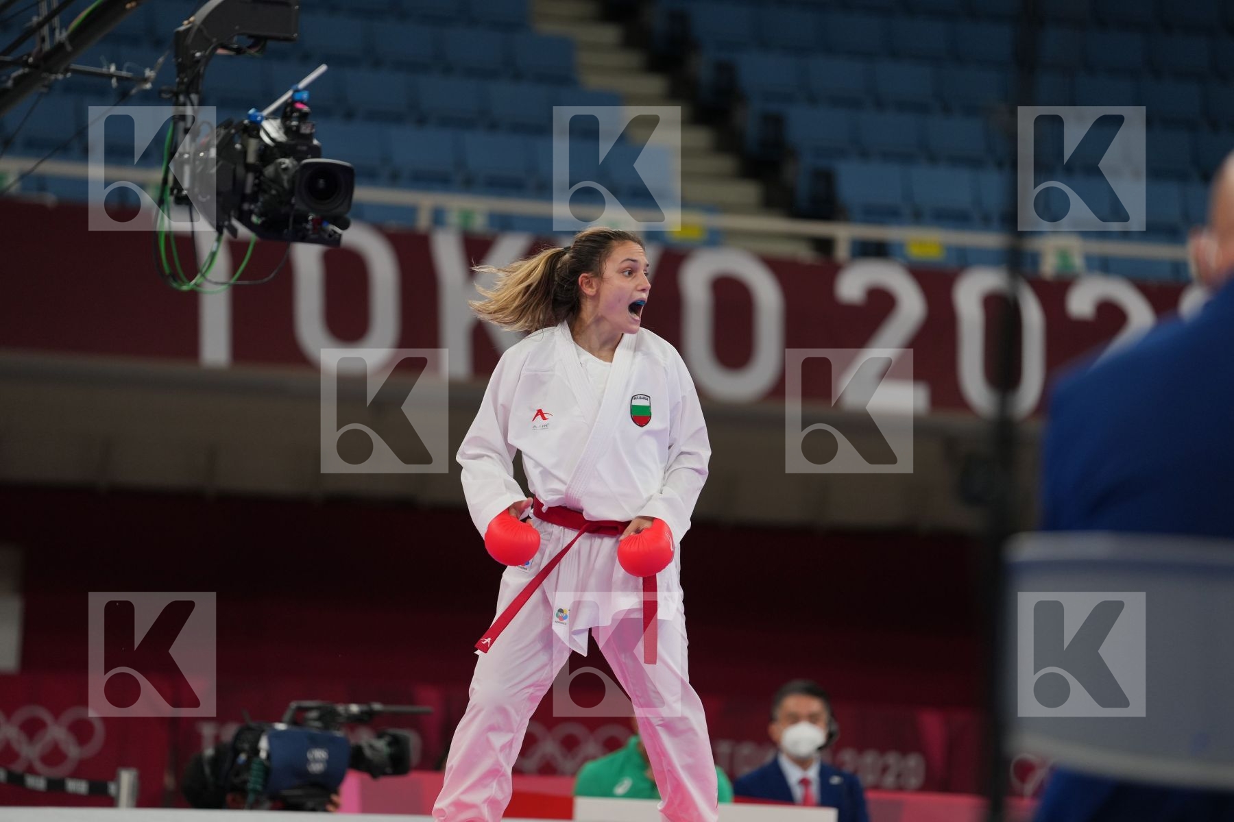 Goranova Ivet (Bulgaria) - Kumite Female -55kg, Ozcelik Arapoglu Serap (Turkey) - Kumite Female -55kg in Senior Kumite -55 Kg - Round Robin bout