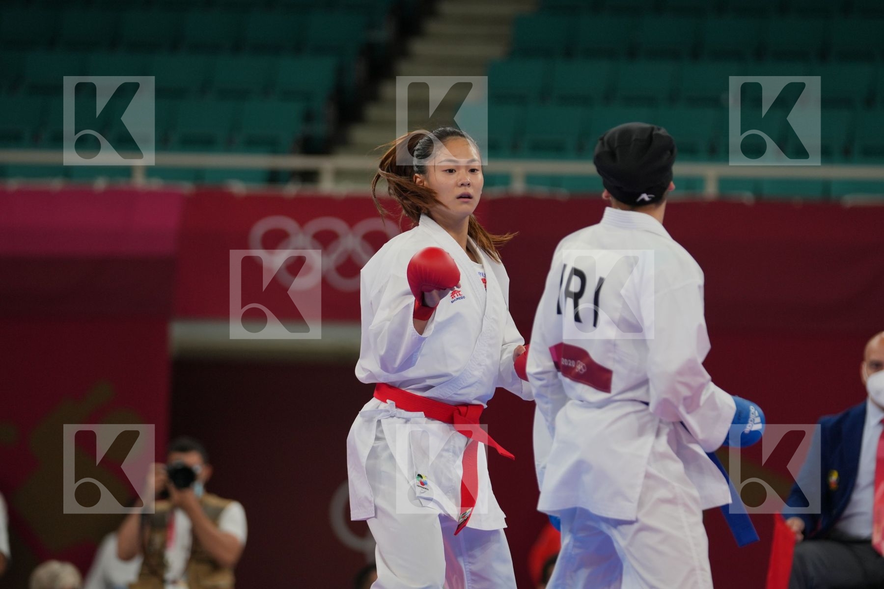 Wen Tzu-Yun (Chinese Taipei) - Kumite Female -55kg, Bahmanyar Sara (Islamic Republic of Iran) - Kumite Female -55kg in Senior Kumite -55 Kg - Round Robin bout