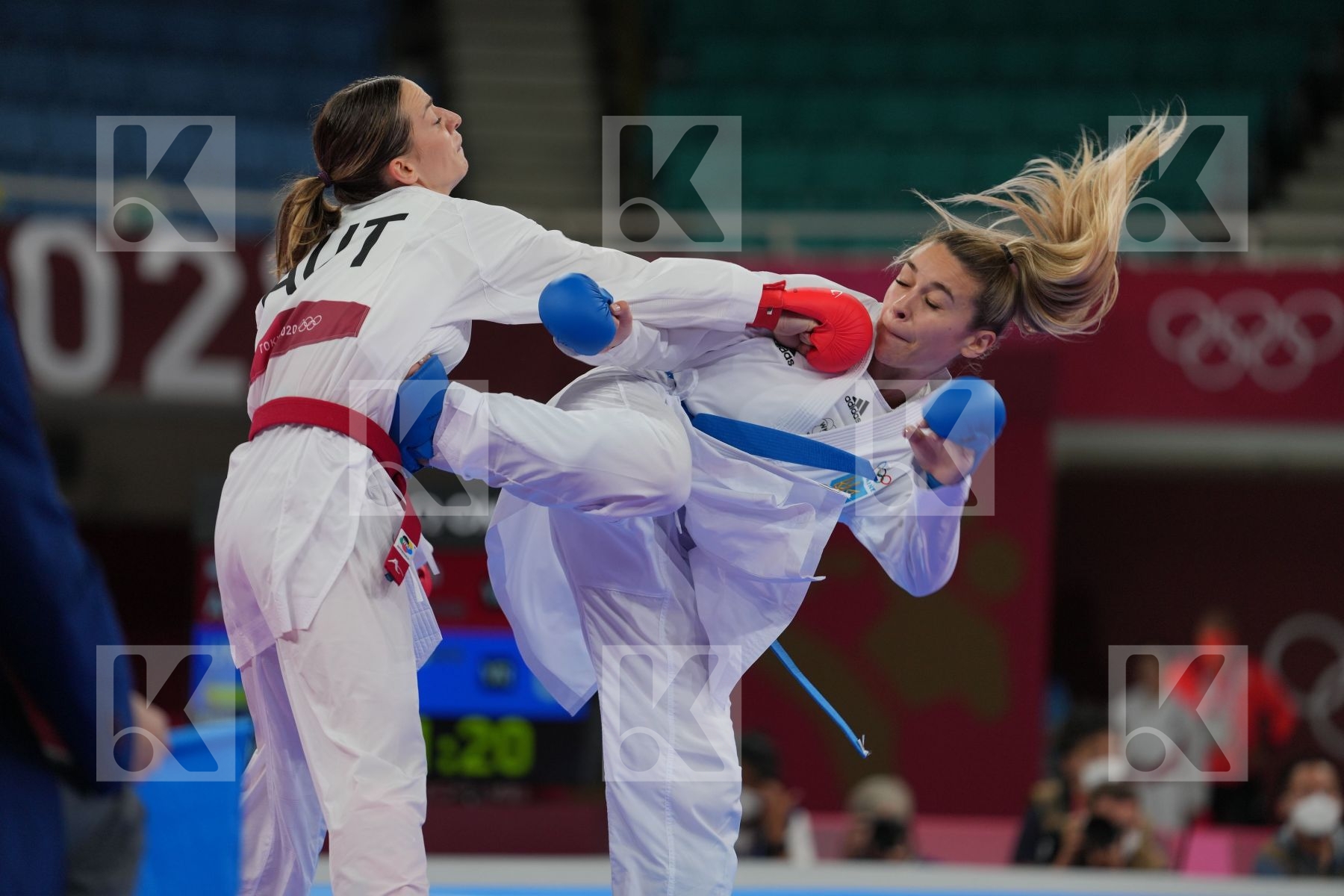 Plank Bettina (Austria) - Kumite Female -55kg, Terliuga Anzhelika (Ukraine) - Kumite Female -55kg in Senior Kumite -55 Kg - Round Robin bout
